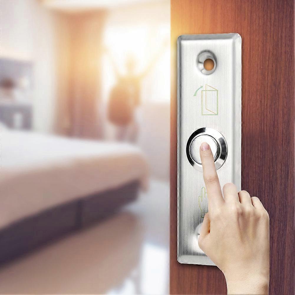 12V Door Access Control Switch Stainless Steel Exit Push Release Button