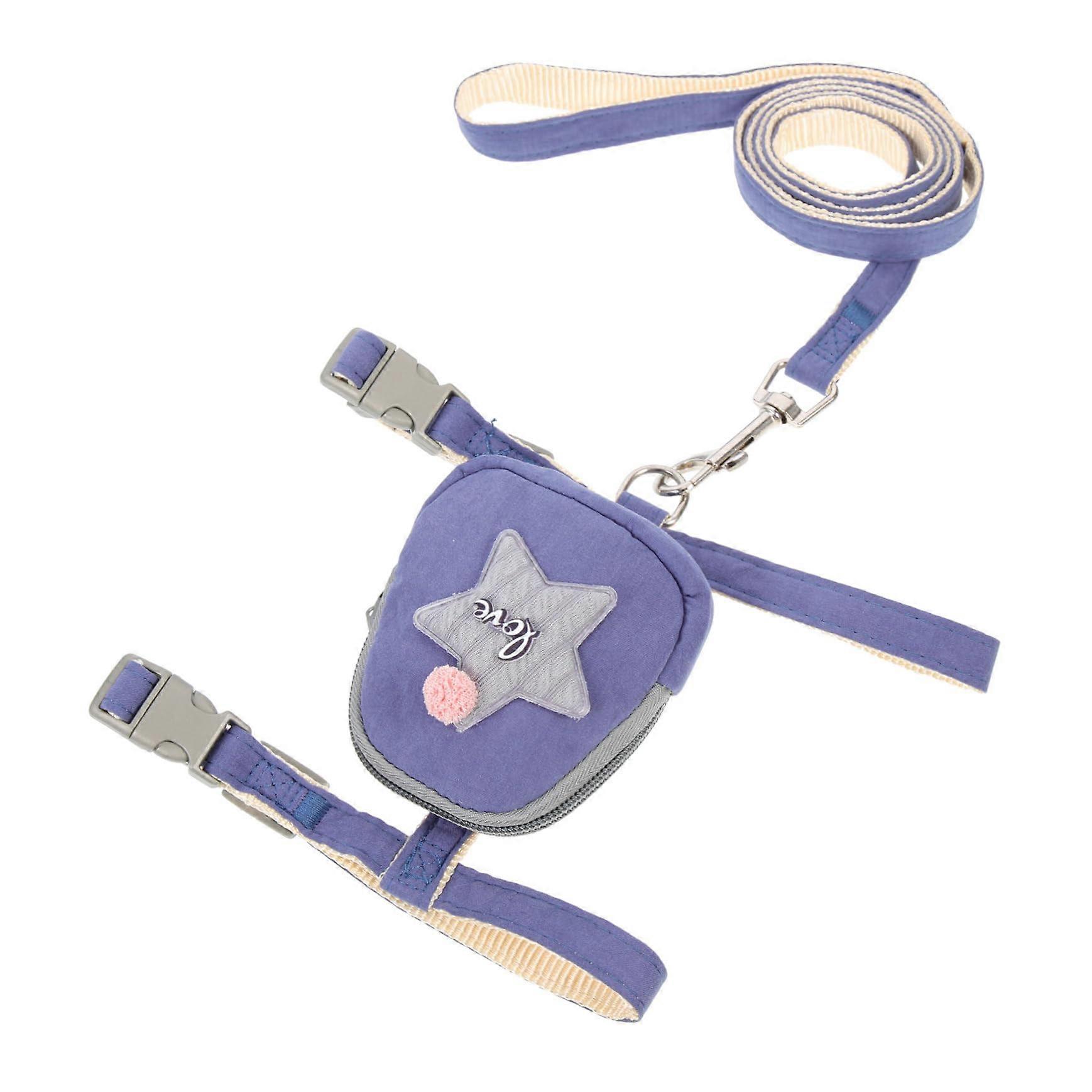 Pet leash kitten harness pet control leash adjustable cat harness cat harness leash cat supplies cat outdoor leash easytocontrol blue