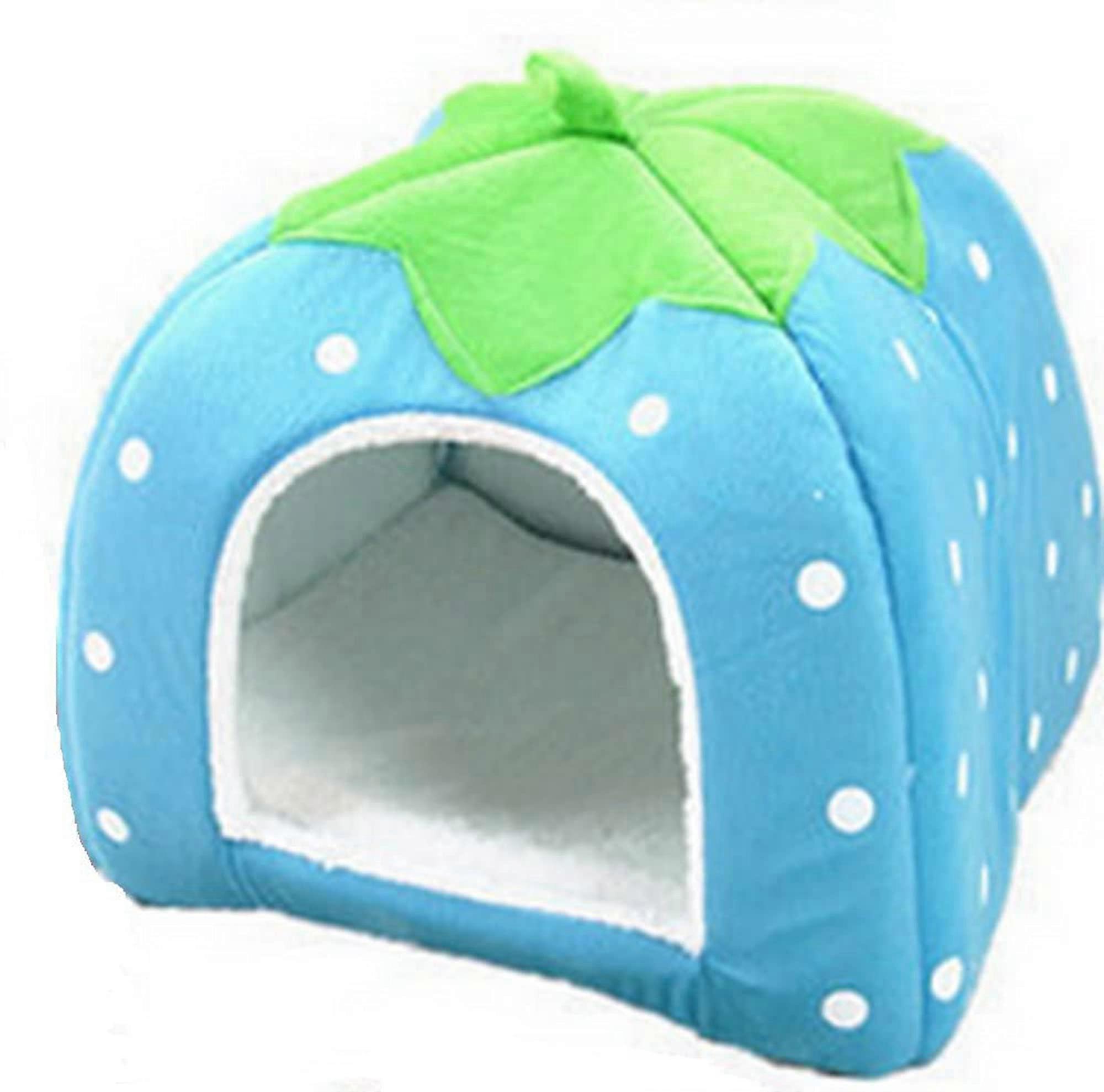 Soft Warm Pet Nest for Small Dogs, Rabbits and Cats, XL, Blue