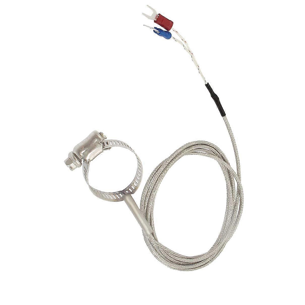 0400°C K Type Temperature Sensor Thermocouple 1.5M with 1.2' Clamp Hoop Probe