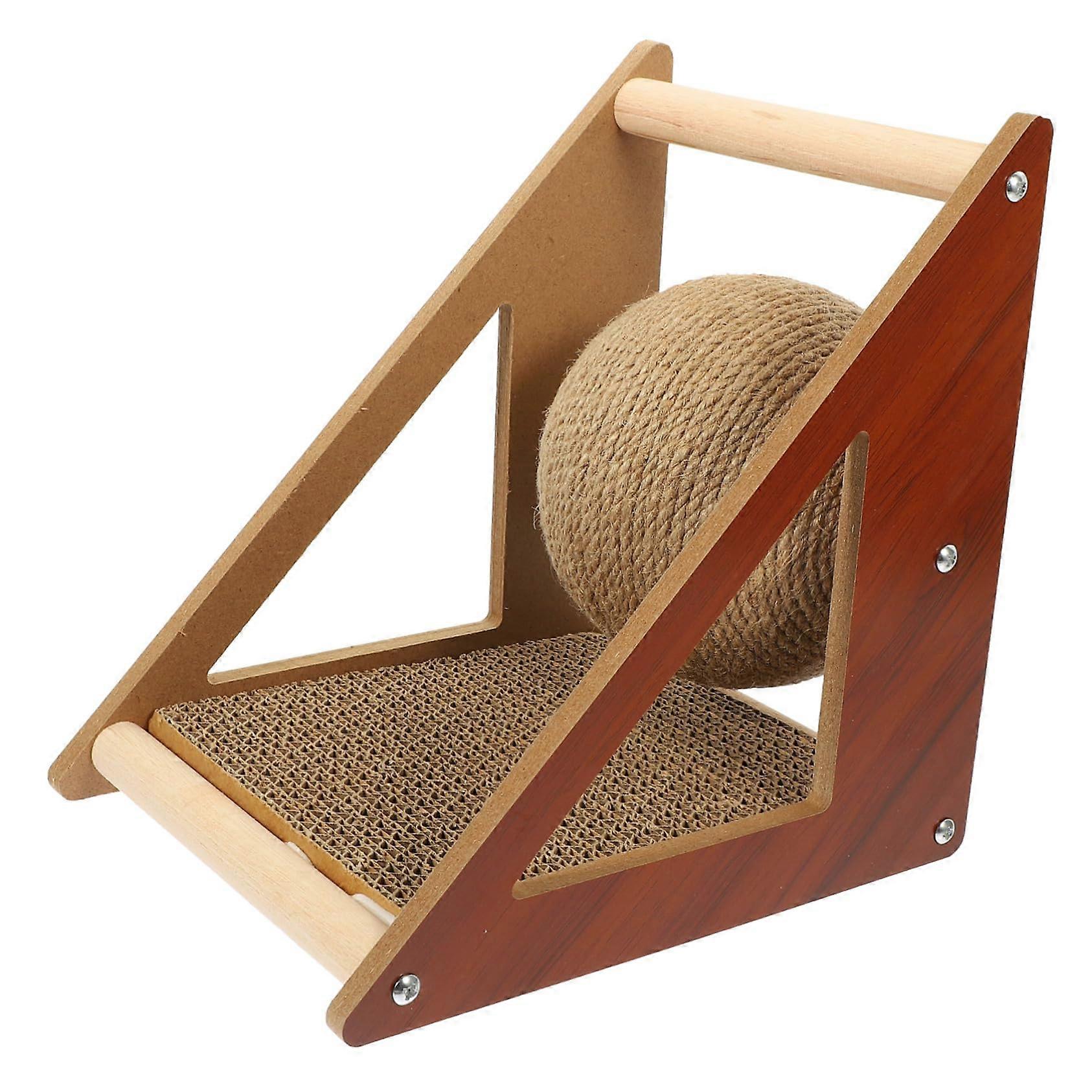 Cat Scratch Ball with Stable Scratching Mat for Cats Durable Indoor Use