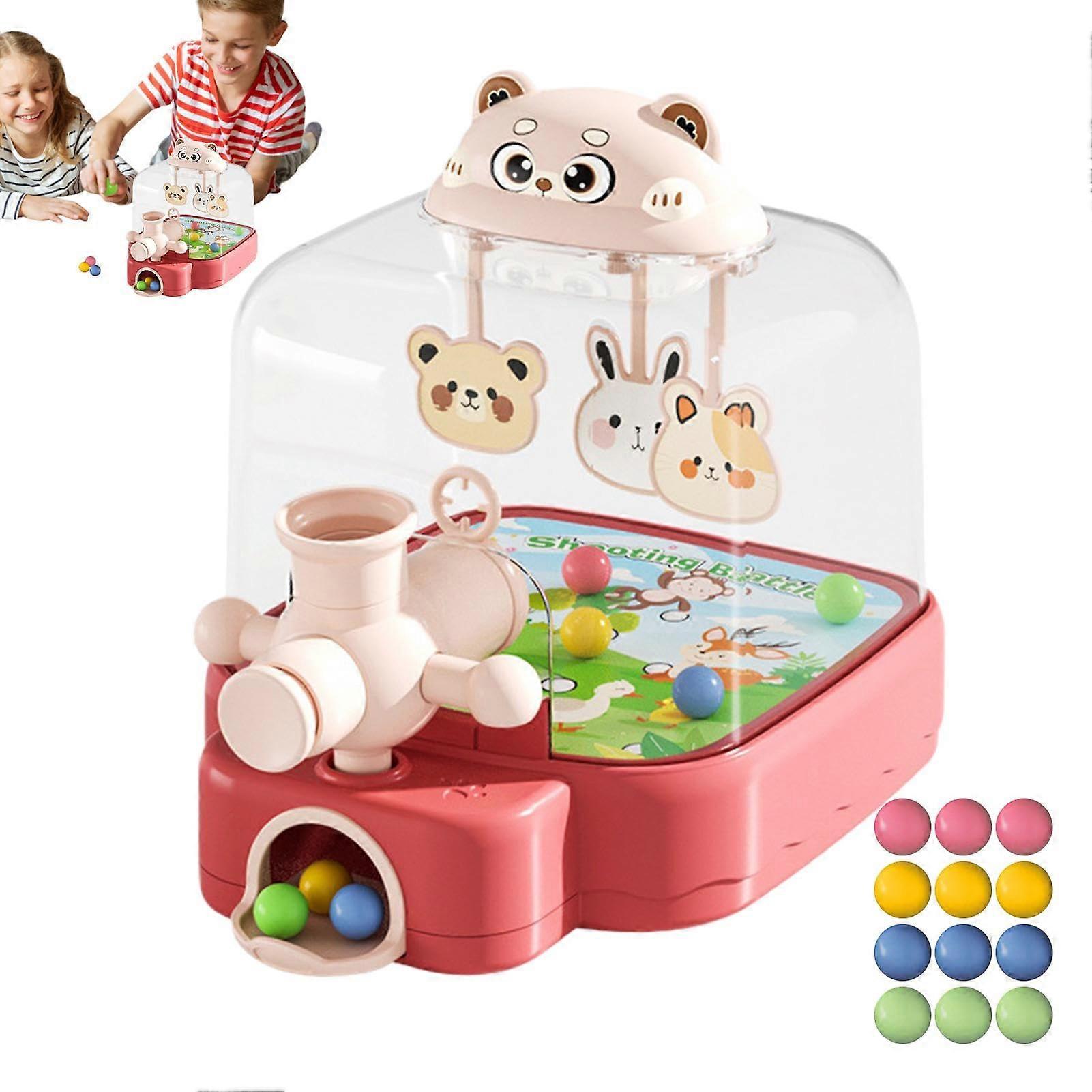 Flipper for Children, Flipper for Children, Learning Desktop Game, Interactive Board Games for Kids Ages 3, Cute Bear Reaction Training Flipper Pink