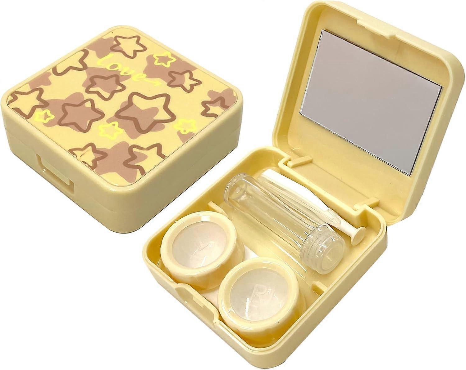Contact Lens Case Travel Size, Eye Contact Case Cute Colored