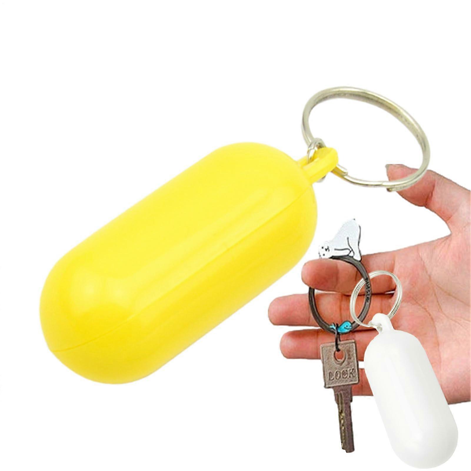 Floating Keychain Waterproof, Unsinkable Key Ring for Water Safety, Yellow