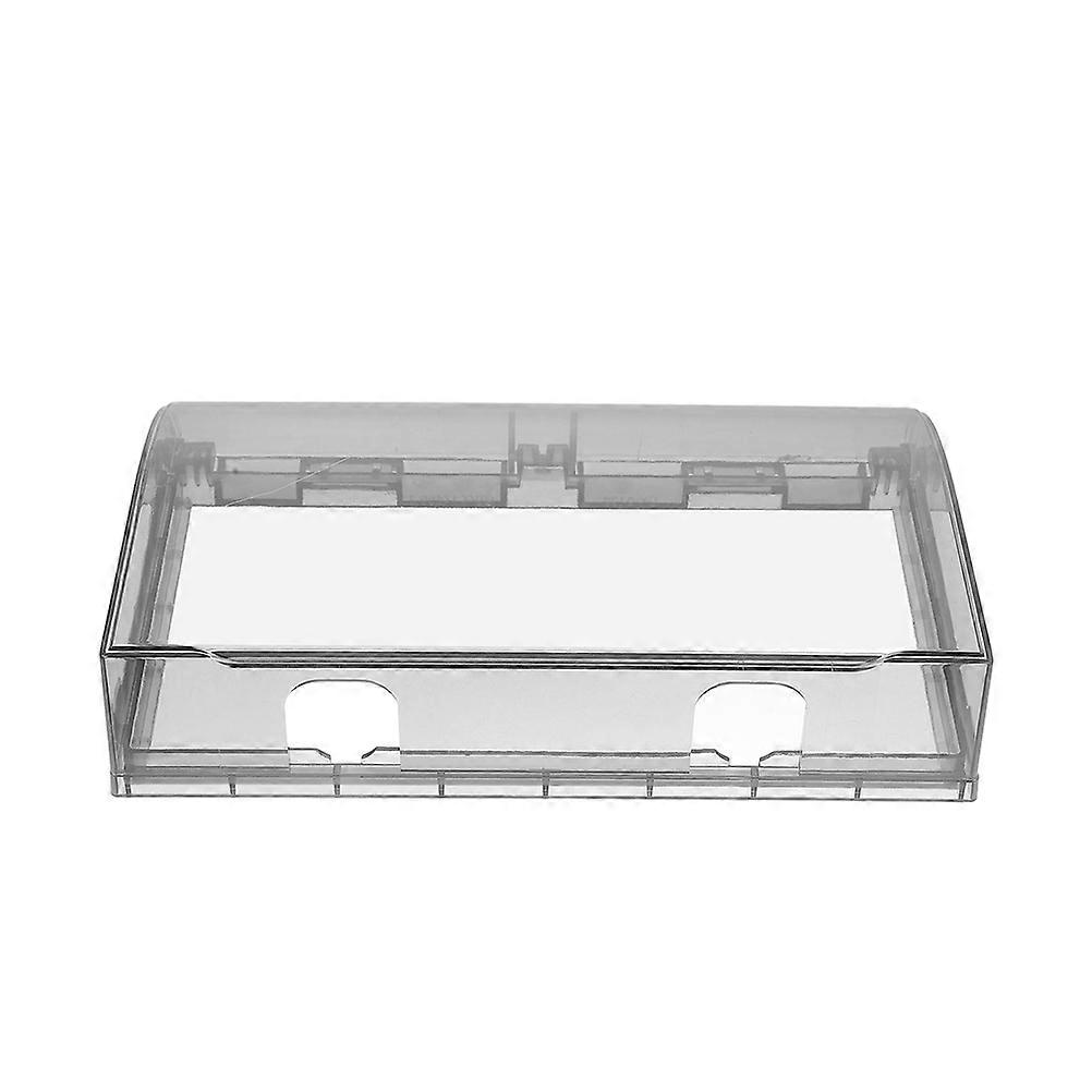 Double Type Socket Cover with Adhesive, Thickened Wall Plate Protector for Bathroom Switches, Splash Resistant Electrical Box Guard, Easy