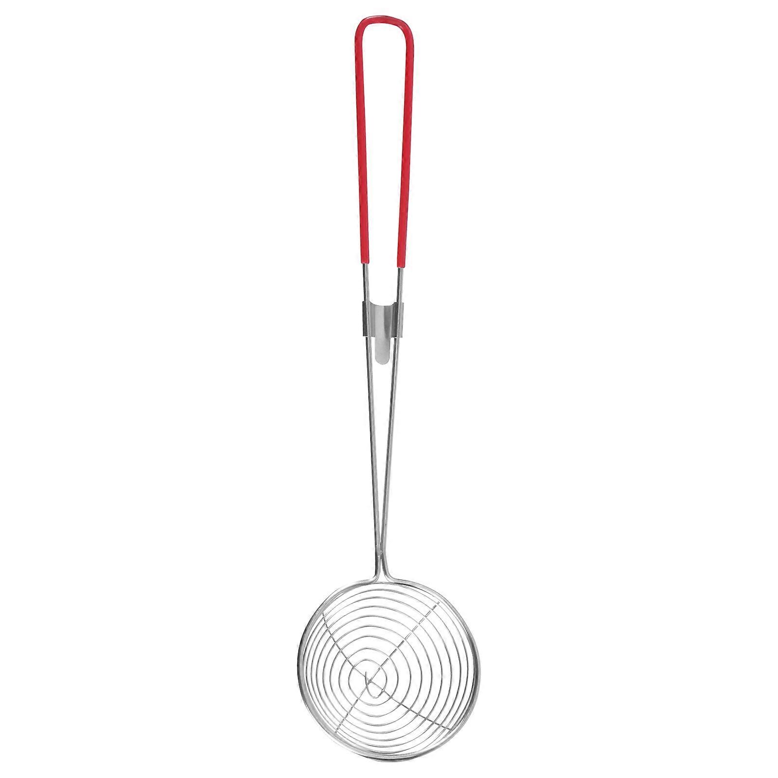 Mesh Strainer With Handle Stainless Steel Bubble Tea Colander Round Shape Dishwasher Safe 6Pcs