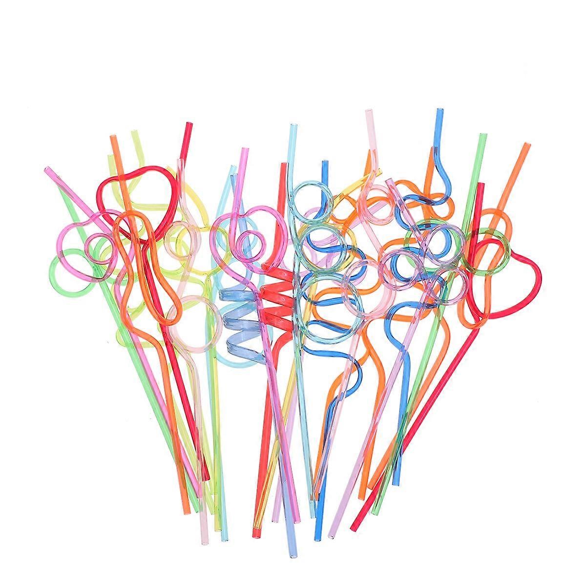 Colorful Pcs Drinking Washable For Home Decorative Supplies Random Style 24Pcs