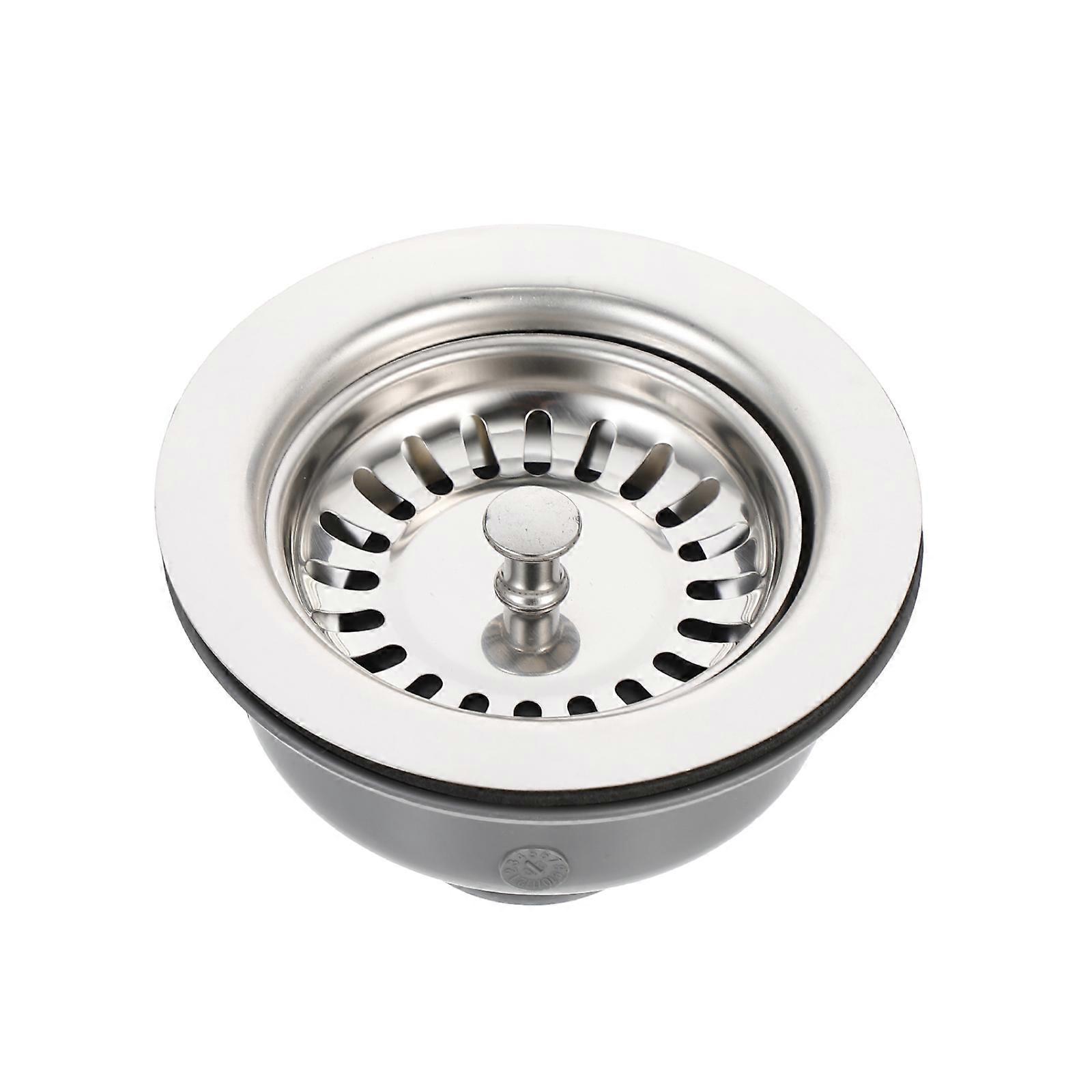 Sink Drain Filter Kitchen Sink Strainer Stopper Homeowners Round Shape Stainless Steel Garbage Blocking 1Pcs
