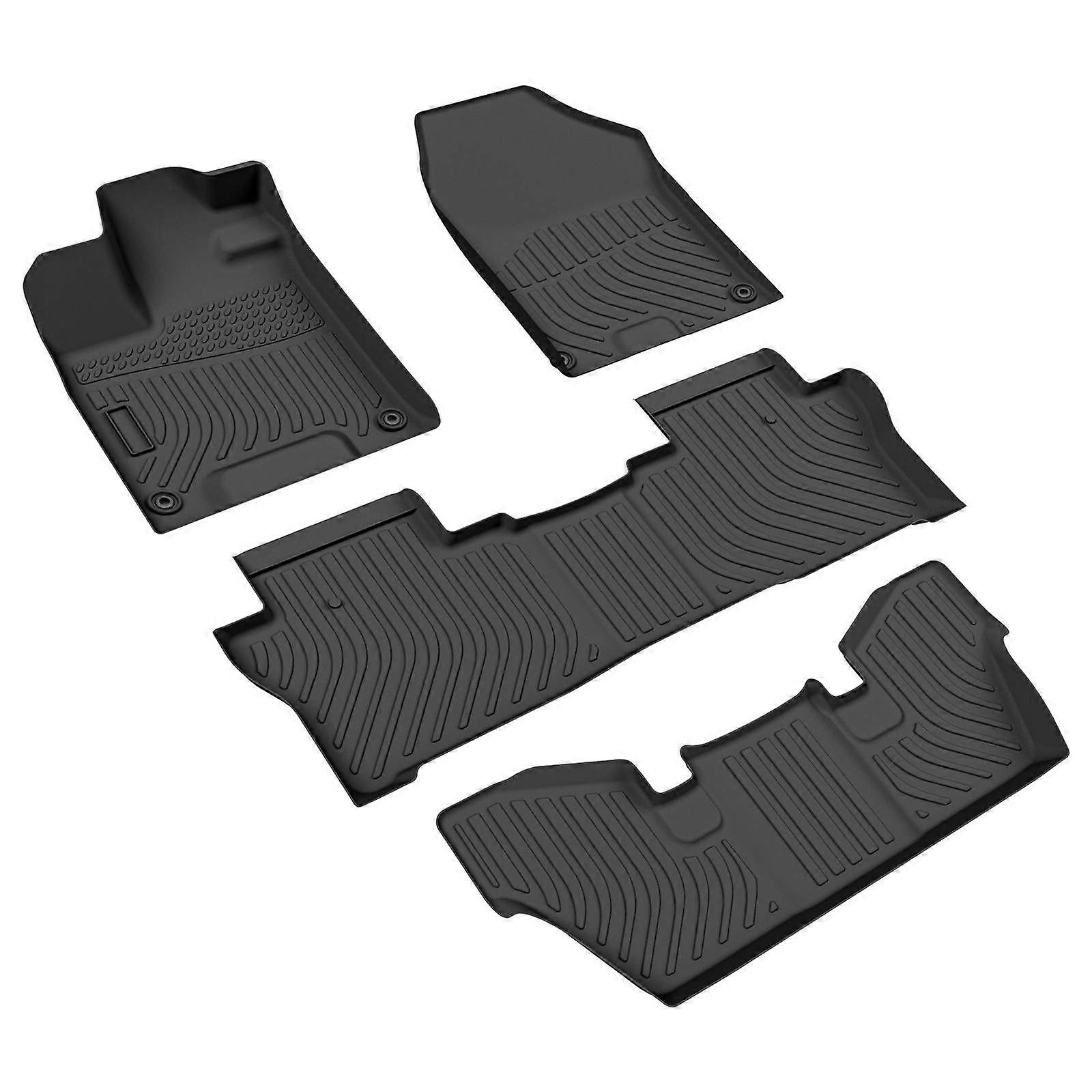 7 Passenger Floor Mats for 2016-2022 Honda Pilot/ Not Fit 8 Passenger Car NO.3772
