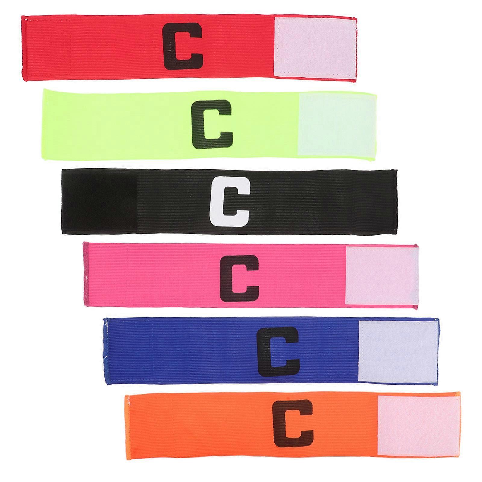 Football Armband Adjustable for Soccer Matches 6Pcs Ensuring Secure Fit and Comfort