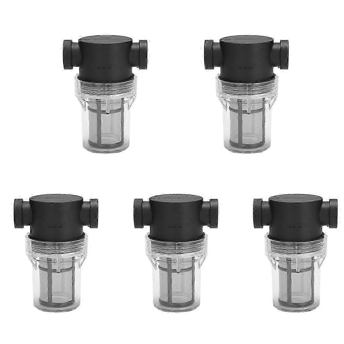 5X Garden Pond Inline Mesh Strainer Water Pump Filter Irrigation High Flow Pipeline Filter