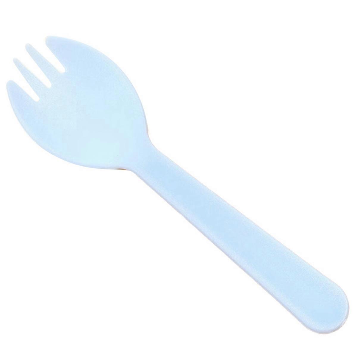 Disposable Plastic Fork and Spoon Individual Packaging for Ice Cream and Yogurt Fruit Salad Fork and Spoon B