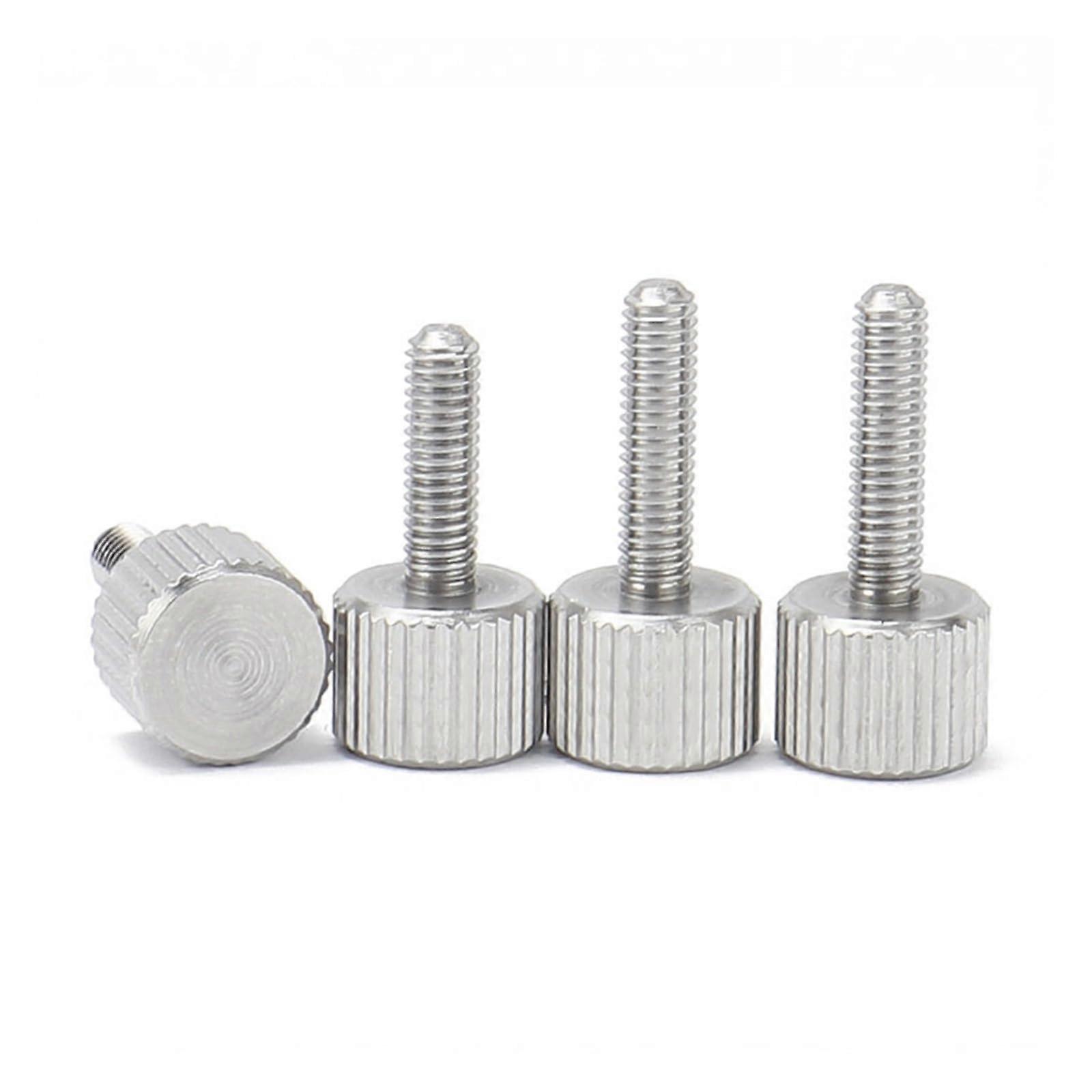 Wing Screws Set of 5, M2 M2.5 M3 M4 M5 M6, 304 A2-70 Stainless Steel Knurled Thumb Screws, 5-30mm Length, Metric