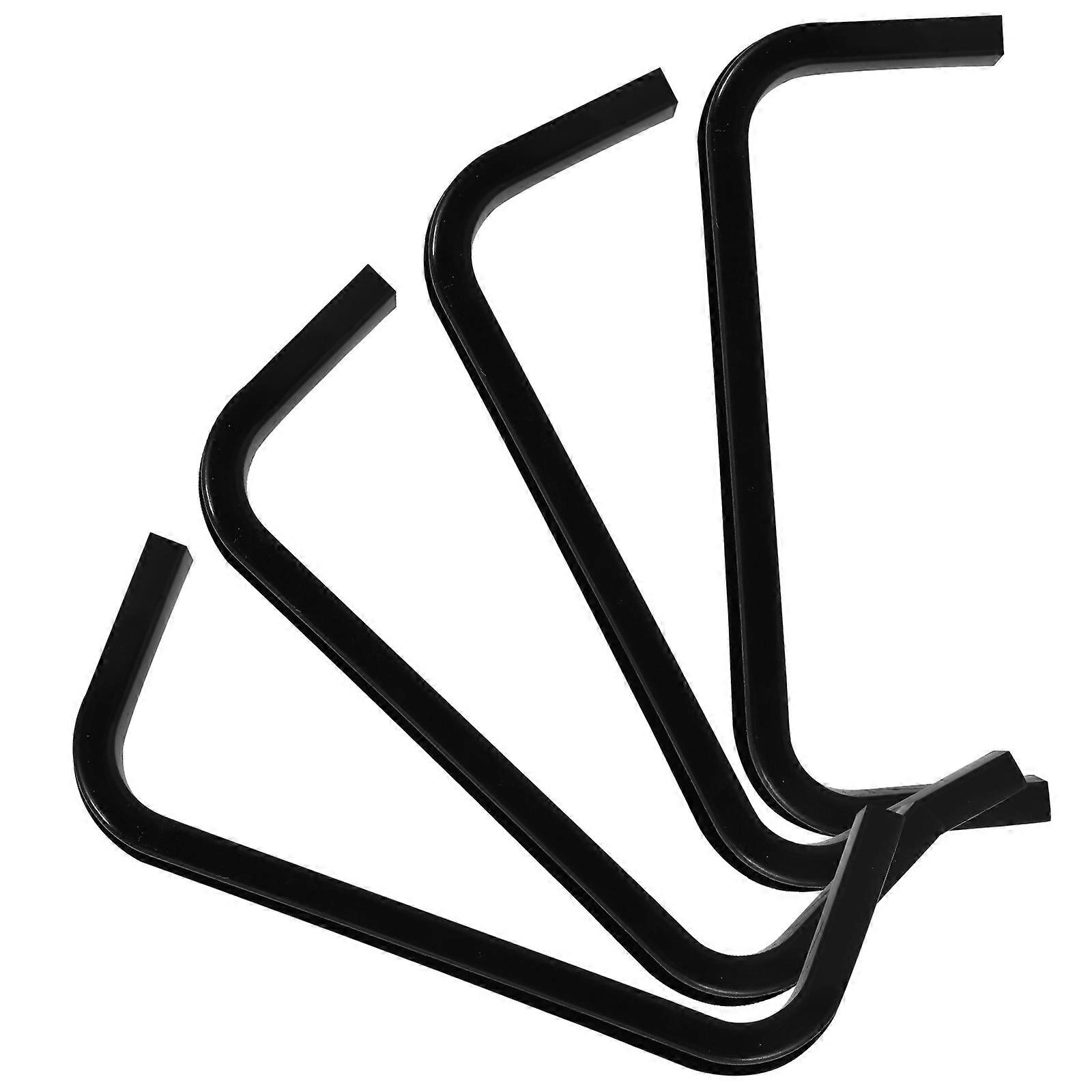 Foosball Accessories Goal Frame Attachment Black 19.50X7.00X1.50CM Perfect for Enthusiasts 4Pcs