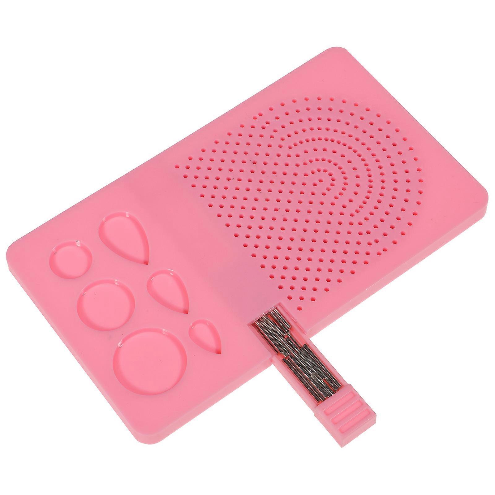 Quilling Paper Winding Board Set with Pin and Drawer for Decor in Pink 1 Set