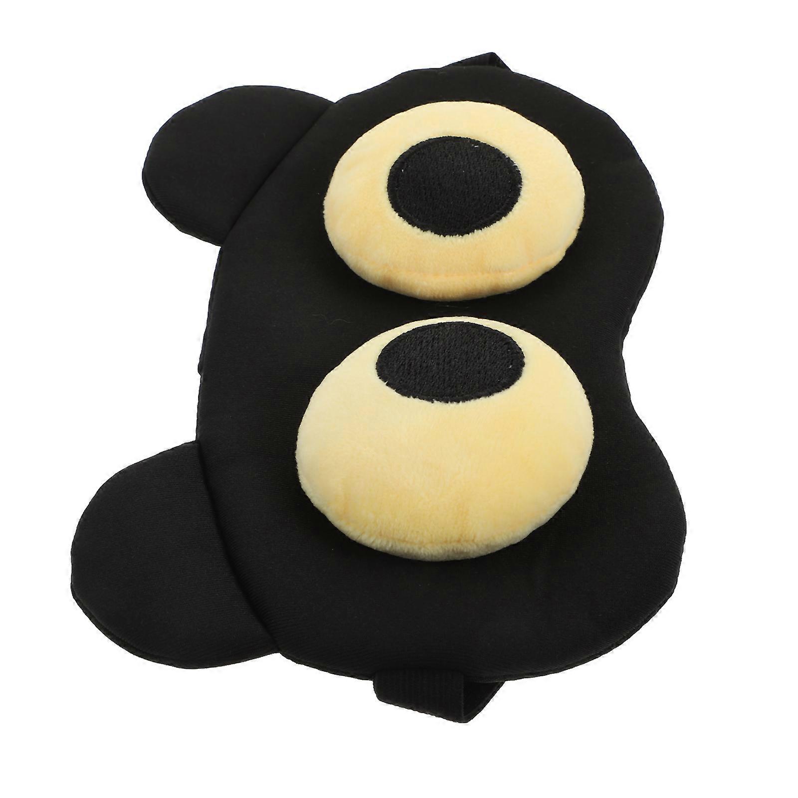 Durable Black Multifunctional Eye Mask for Home Use Comfortable Polyester Light Shielding Sleep Mask 8.5x4.5 inches