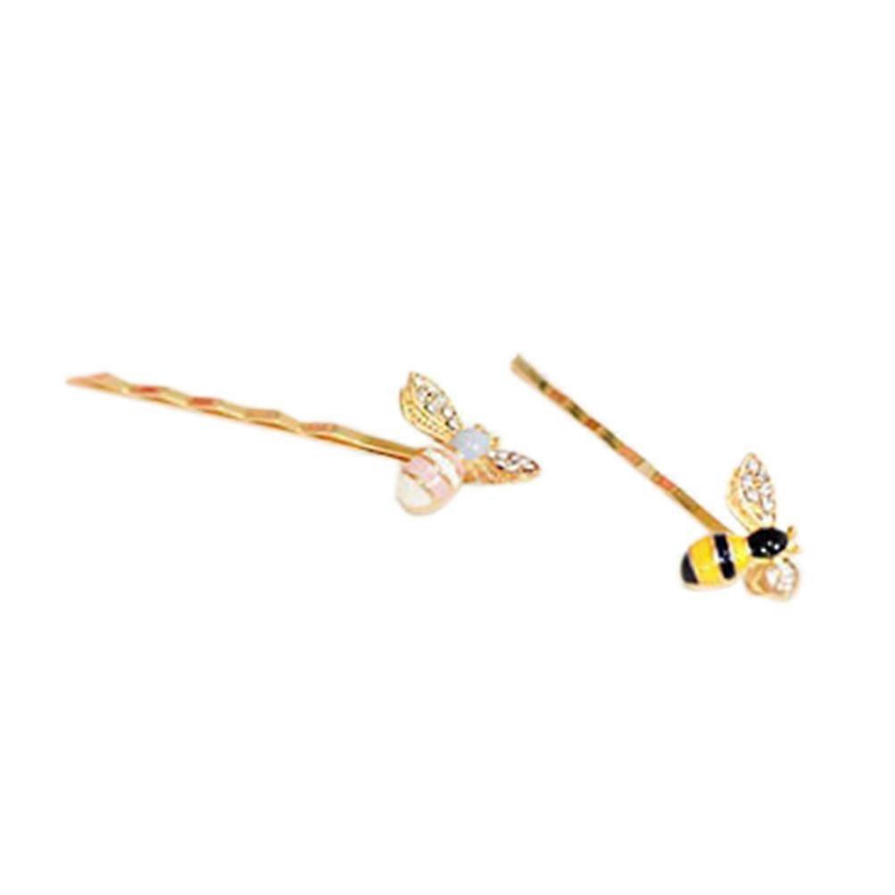 Bee Bobby Pin 4Pcs Assorted Color with Honeybee Charm for Decoration