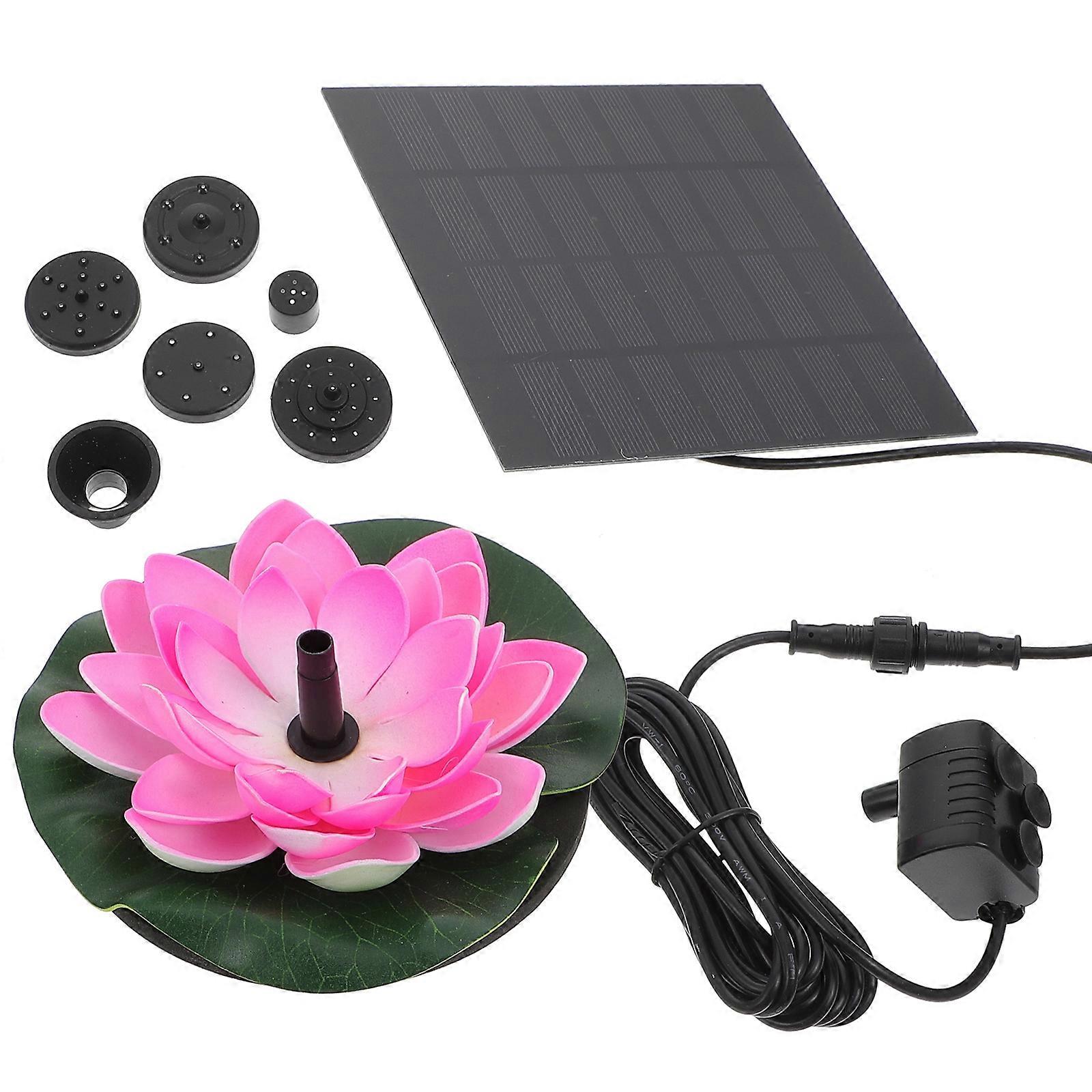 The **Solar Lotus Fountain** is a beautiful, water feature designed to enhance the aesthetic appeal of your garden, pool, or outdoor space. It