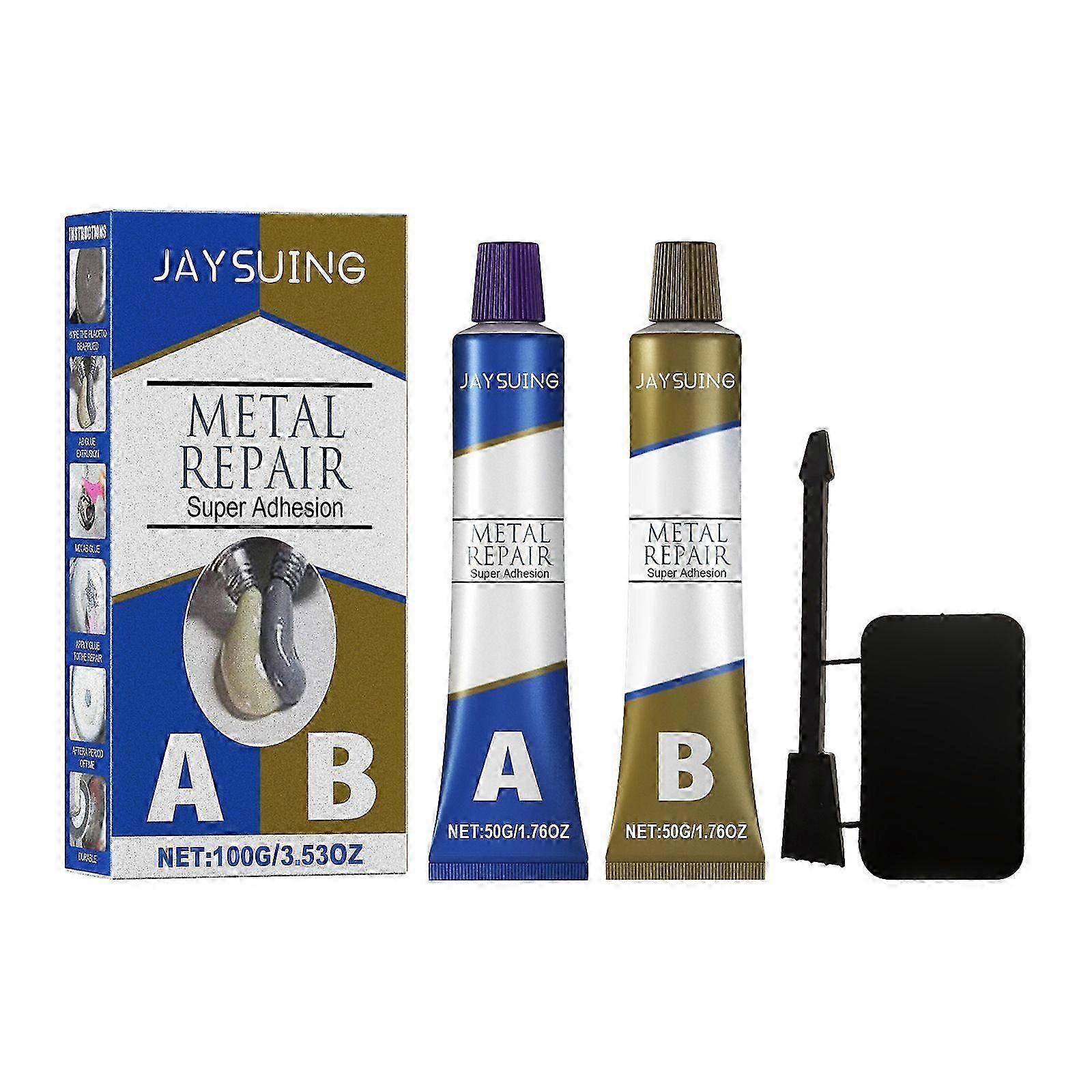Jaysuing Casting Glue Boxed Cast Iron Sealant Ab Glue Anti-Patch Agent Leak-Repairing And Plugging Metal Bonding