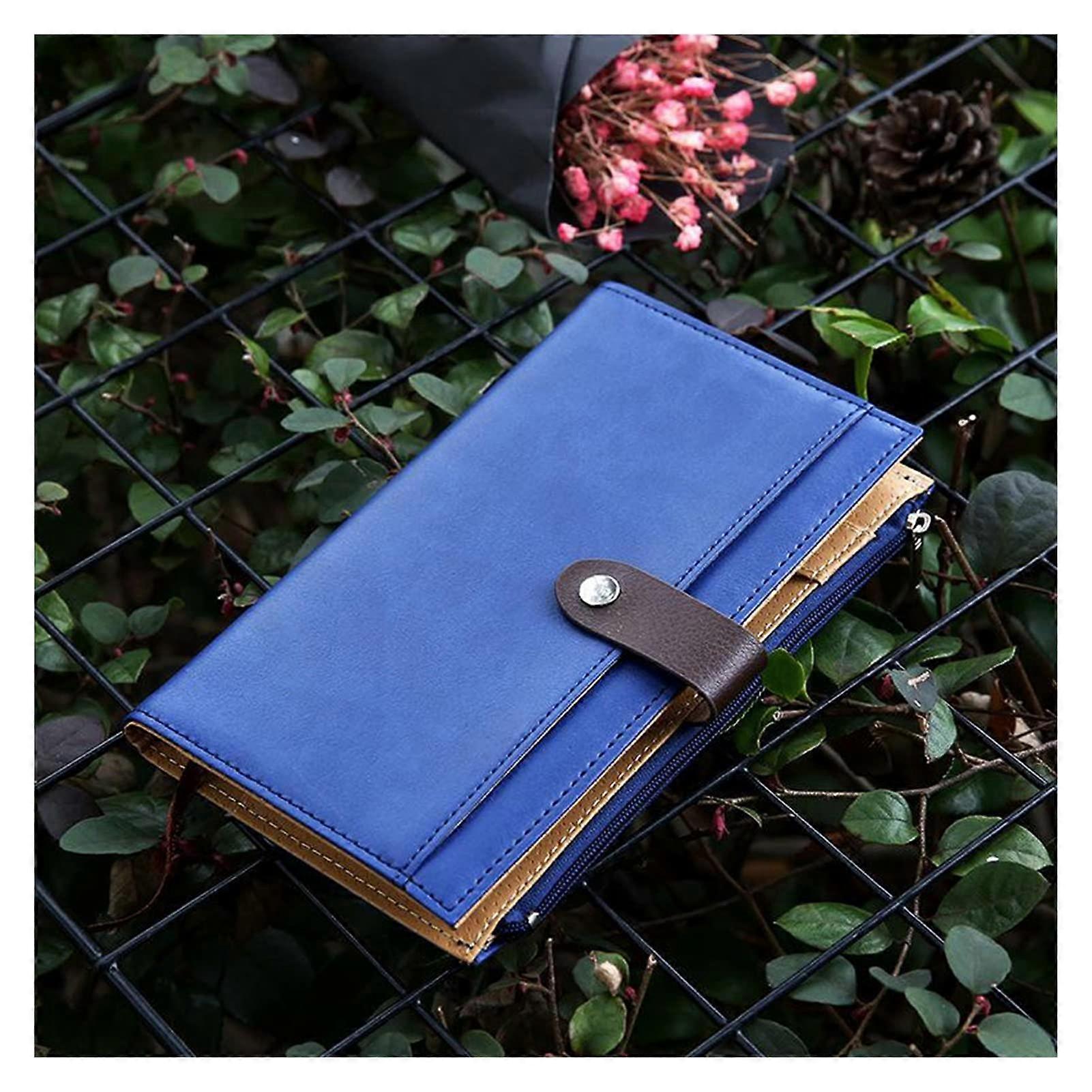 Travel Retro A6 Notebook: Planner Diary with LooseLeaf Design, Zipper Pocket