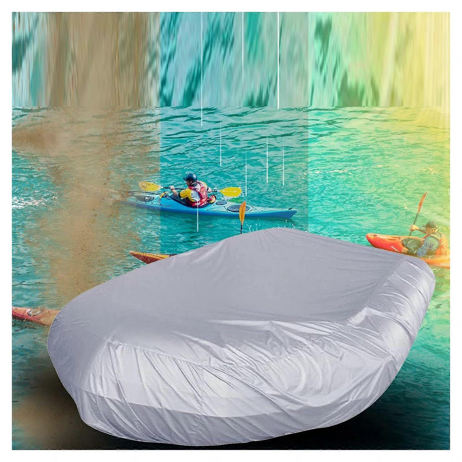 Inflatable boat cover for 7 sizes, UVresistant rubber boat cover for inflatable boats and dinghies, 380 * 200 * 46cm