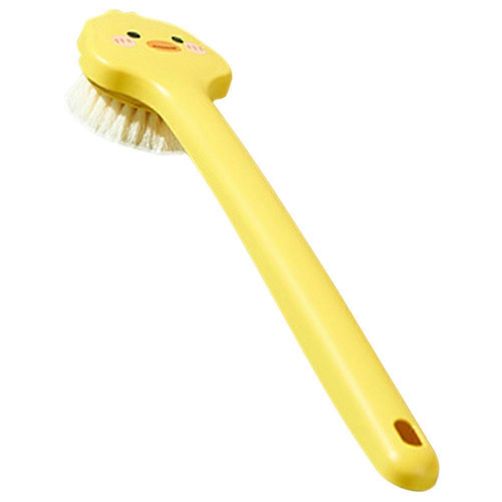 Long Handle Body Scrubber Portable Back Scrubber with Cartoon Pattern Shower Brush