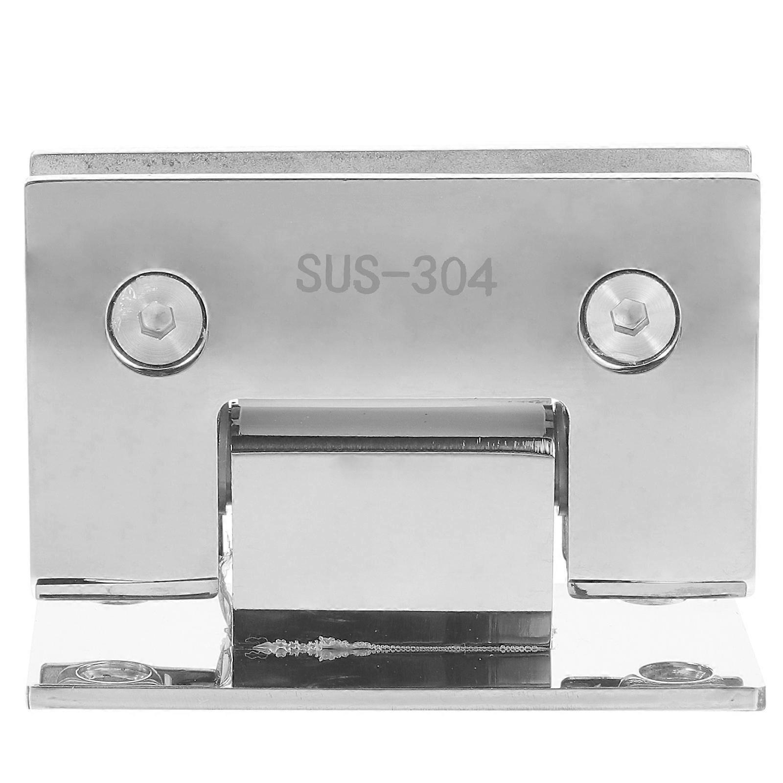 Cerniera della porta della doccia in acciaio inox per porte aperte a 90 gradi colore argento