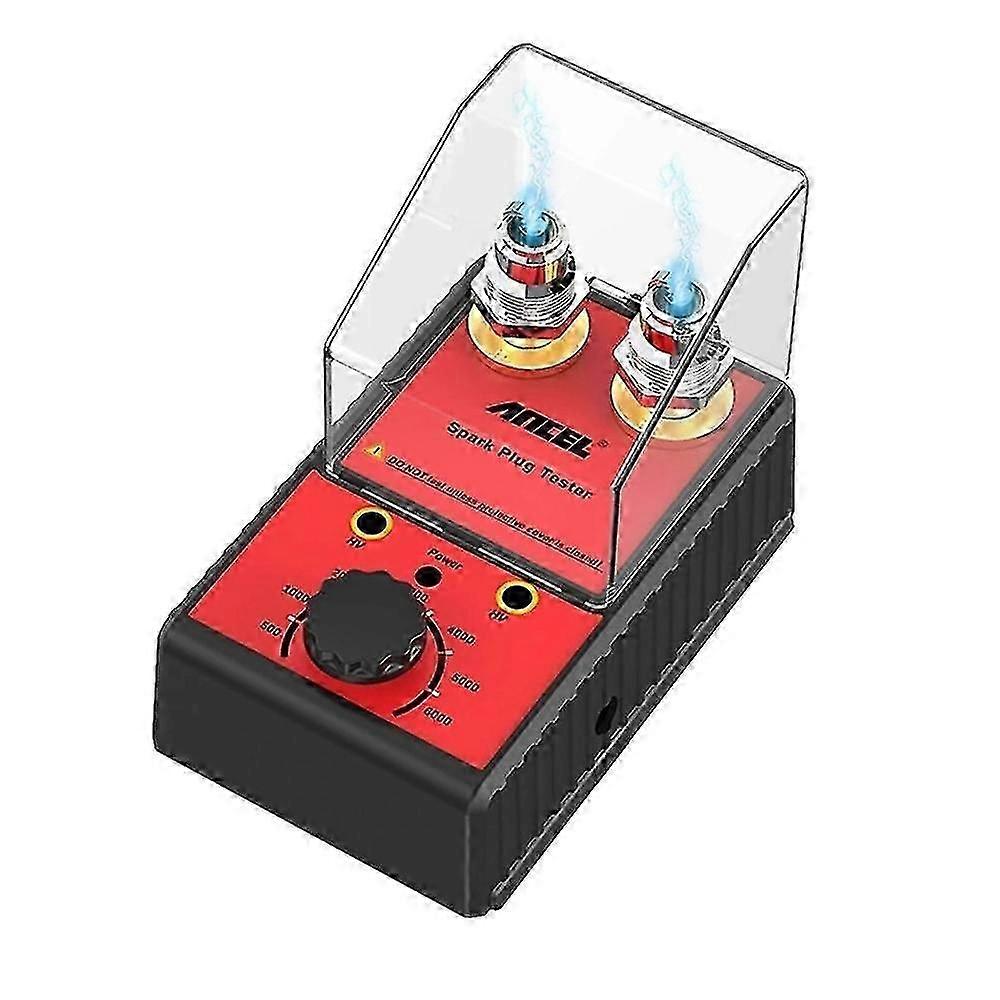 Spark Plug Tester Dual Hole Diagnostic Tool Gasoline Car Ignition Analyzer 12V For EU Plug Adapter