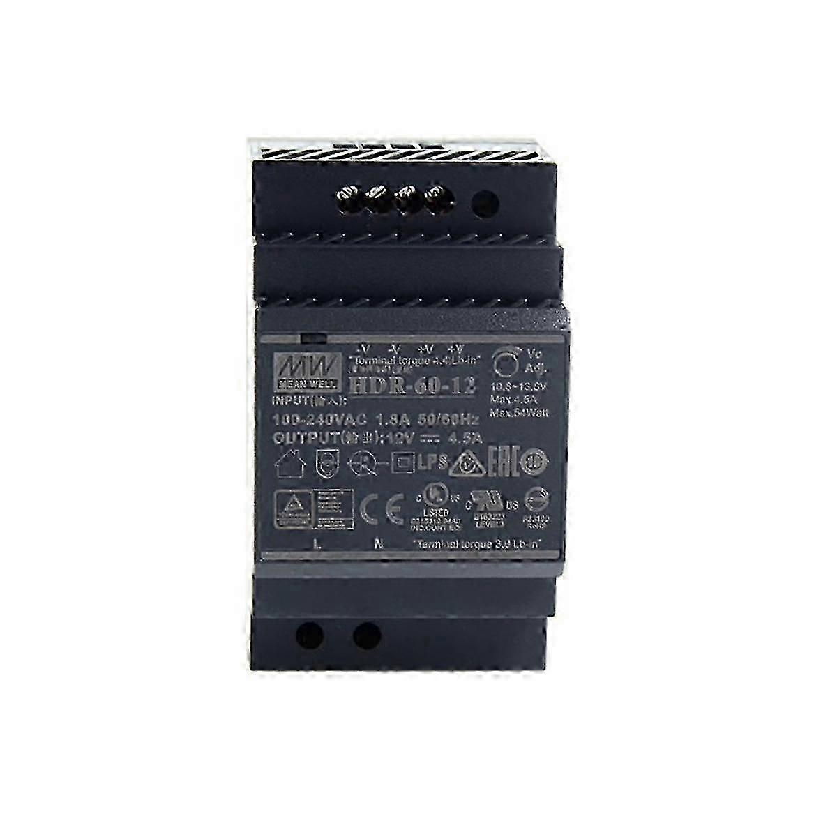 2025 85-264V 12V 4.5A 54W Single Output Industrial DIN Rail Power Supply for Smart Home Automation Module Controller