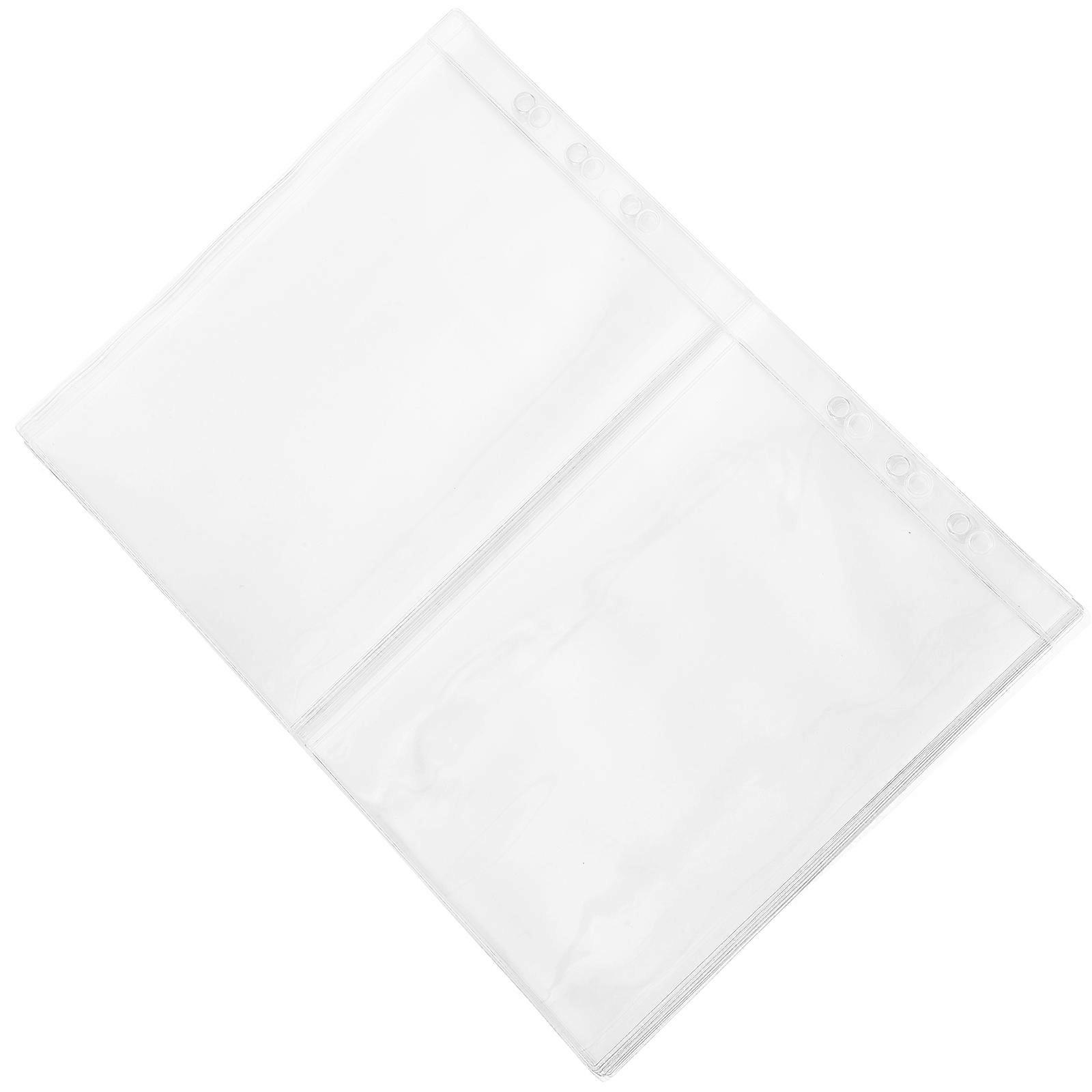 Photo Pockets For Ring Binder Practical Photo Pages Flat Preservation Photo Album Accessory 10Pcs