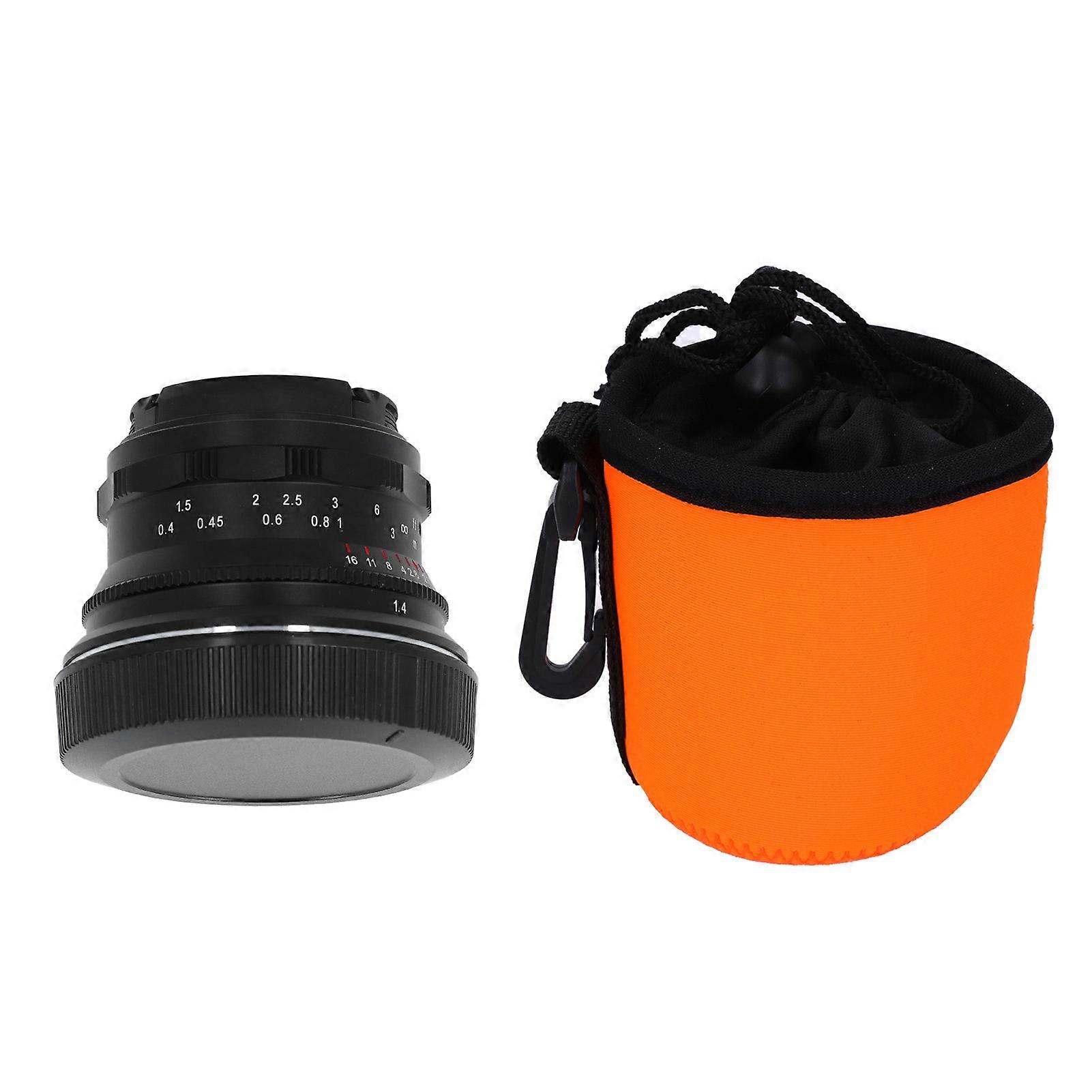 35mm Camera Lens F1.4 II Full Frame Fixed Focus Lens Replacement for EOSR RP Ra R5 R6 R3 R5C R7 R10 RF Mount Cameras Black