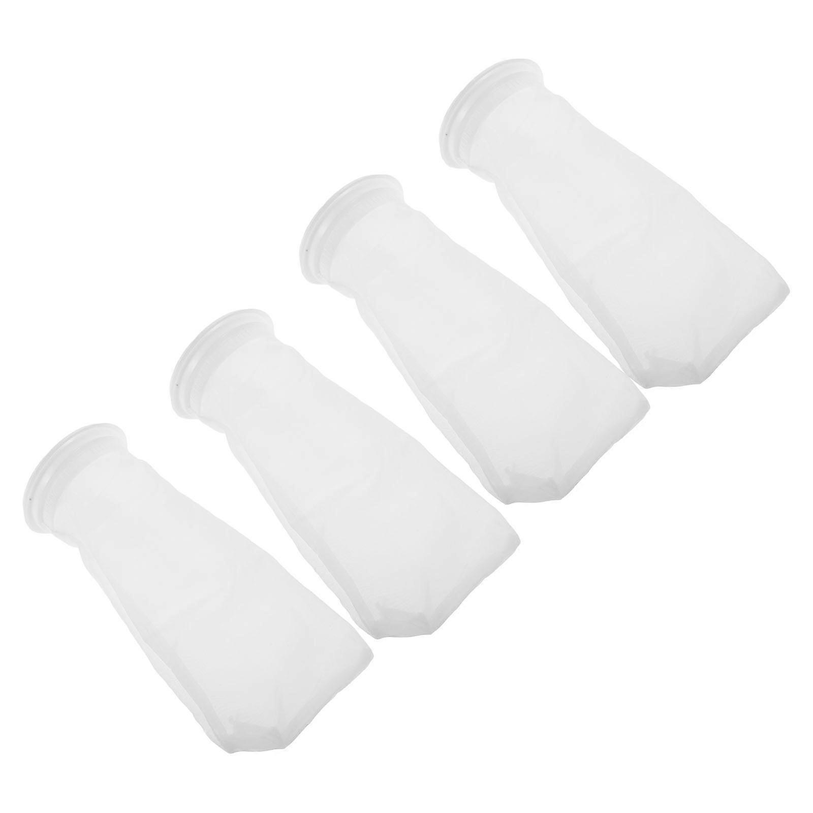 Fish Tank Filter Bag Fine Sediment For Freshwater Aquariums 25.00X10.00X10.00CM High Efficiency Filtration Simple Installation 4Pcs
