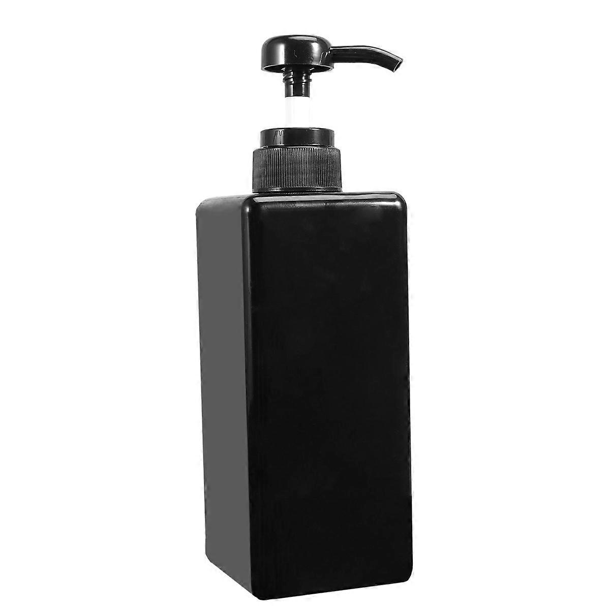 Refillable Toiletries Bottled Lotion Container for Storage in Black 650ml Portable for Home and