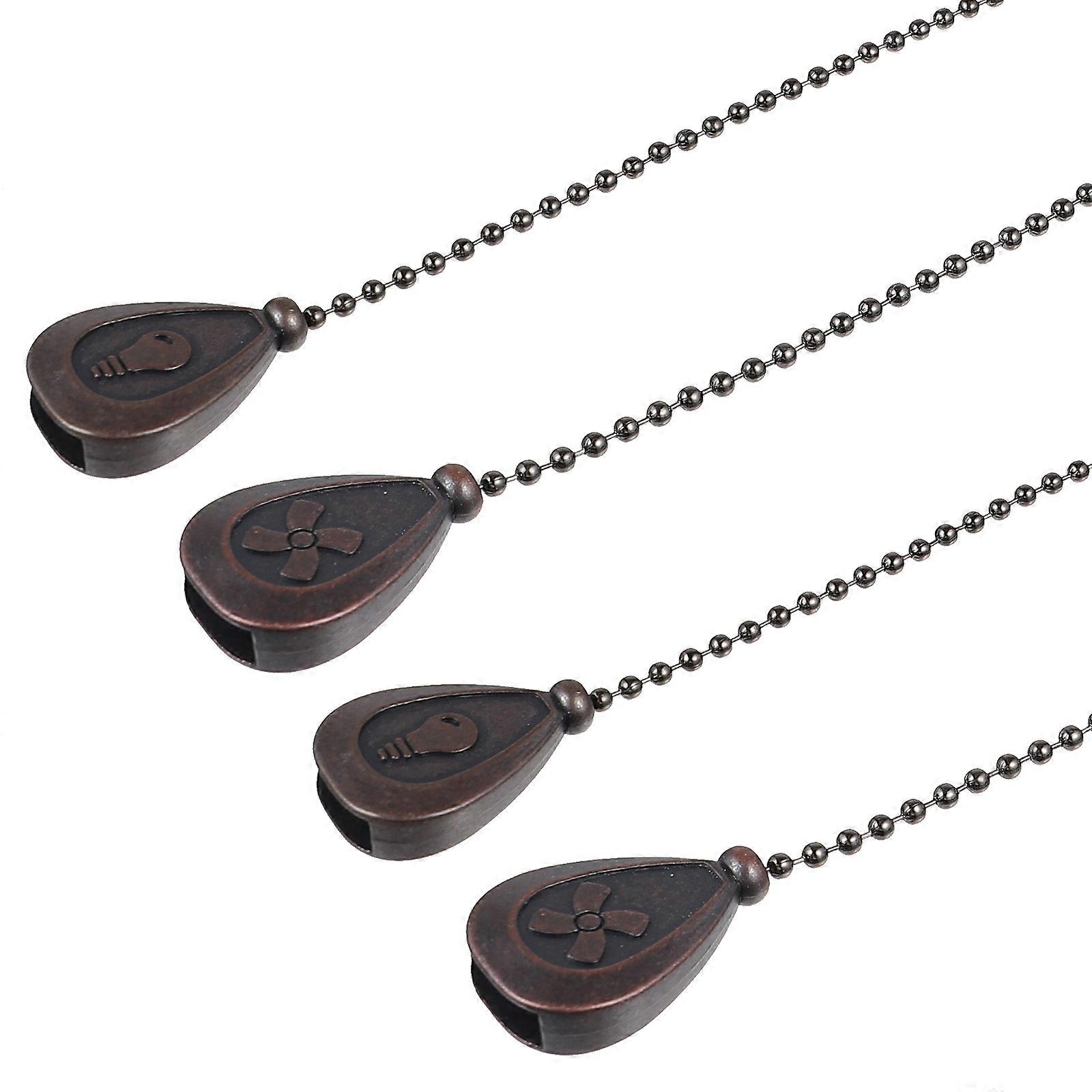 4Pcs Vintage Ceiling Fan Pull Chain Light Pendant Extension