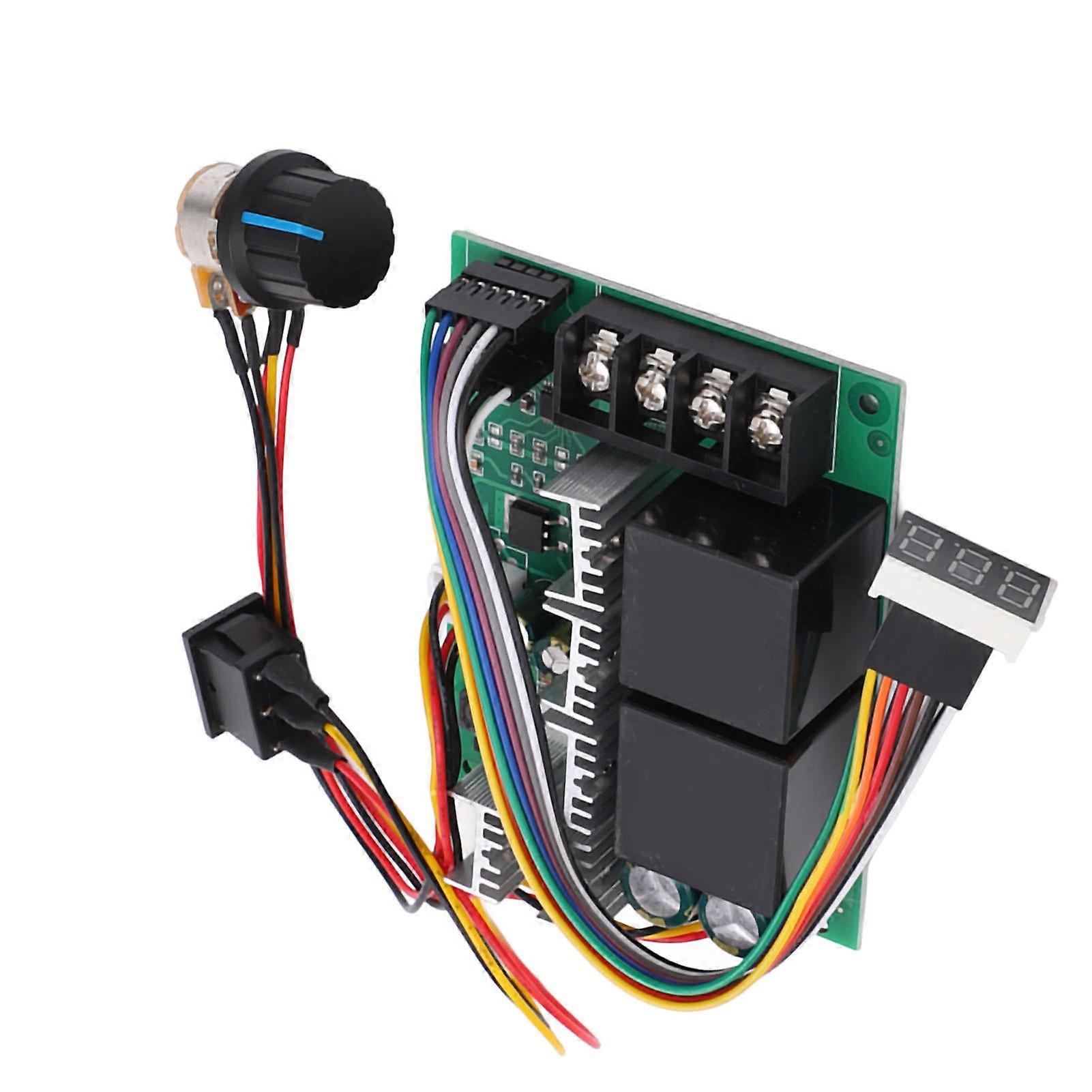DC Motor Speed Controller 12‑24V 60A CW CCW Control Switch with Potentiometer Digital Display 