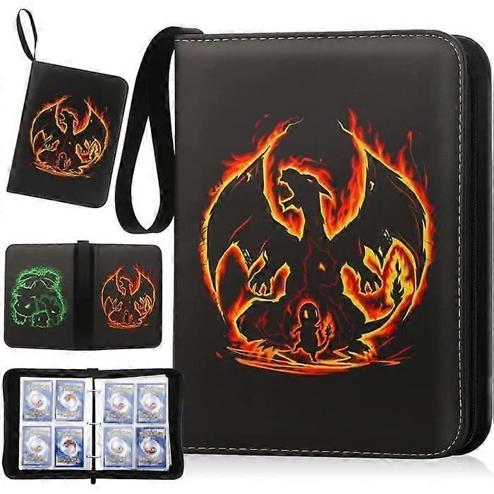 Card Binder Notebook compatible with 400 Cards - Brand - Model - Black - Mixed
