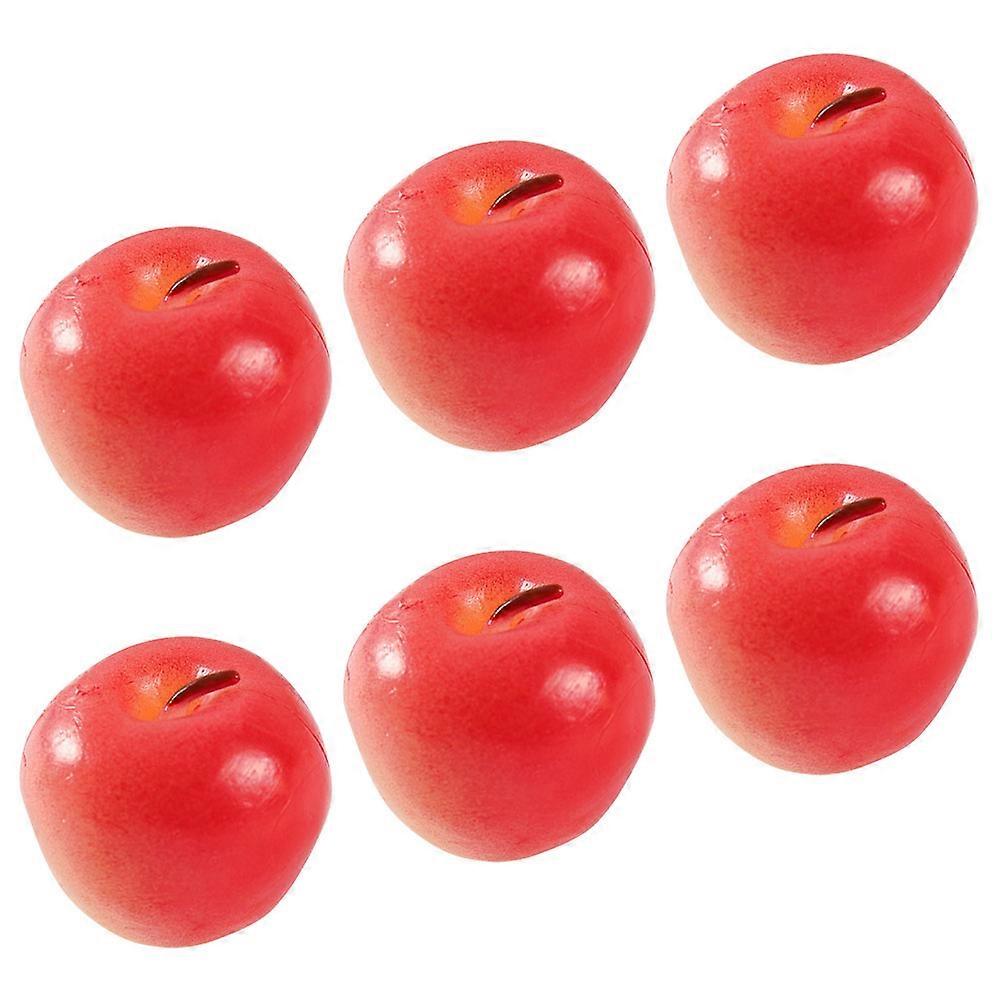 Artificial Fruits Mini Model for Decor 6Pcs Fake Fruit Simulation