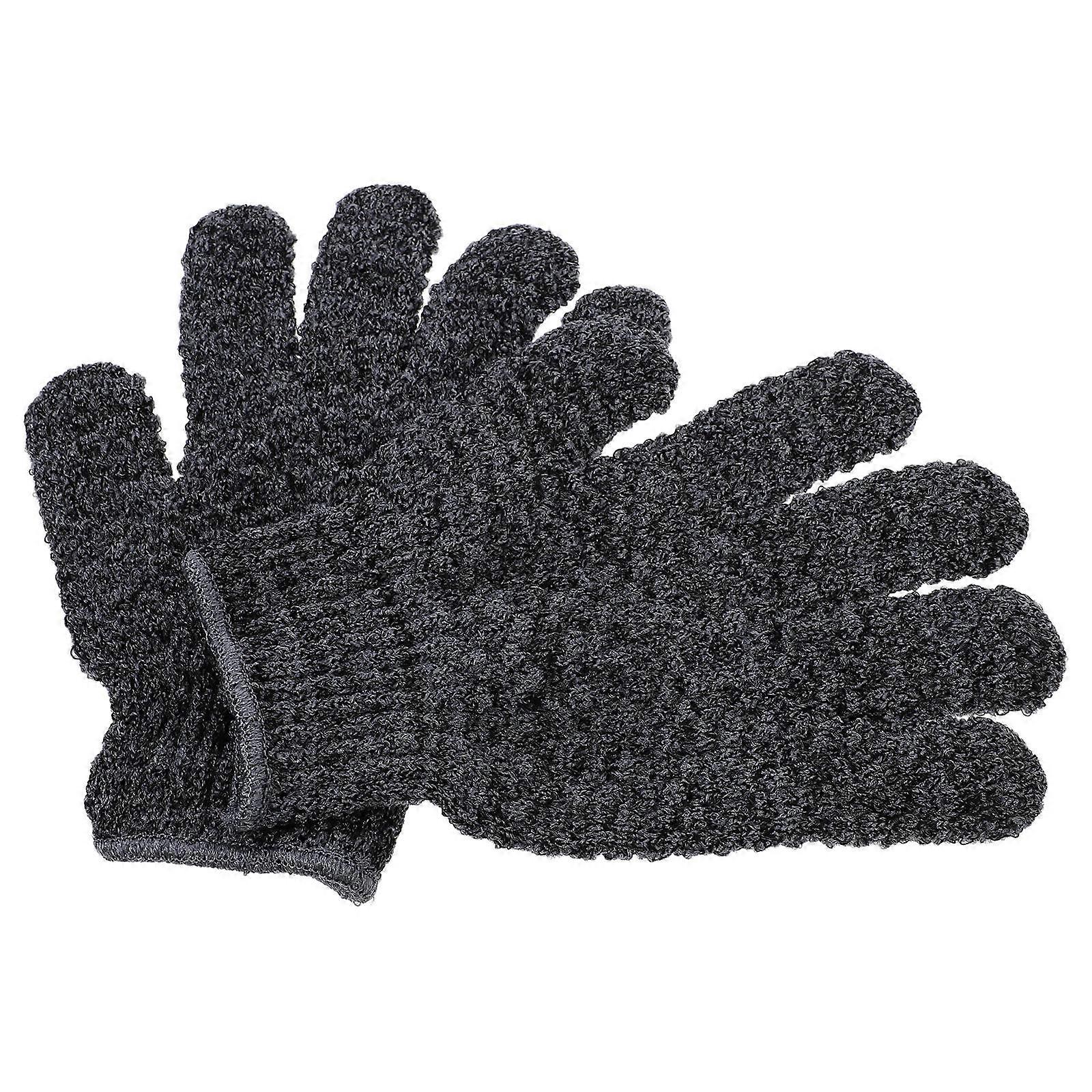 Gloves for Body Scrub 3 Pairs Ideal for Bathing Skin Care Featuring Comfortable Polyester Material