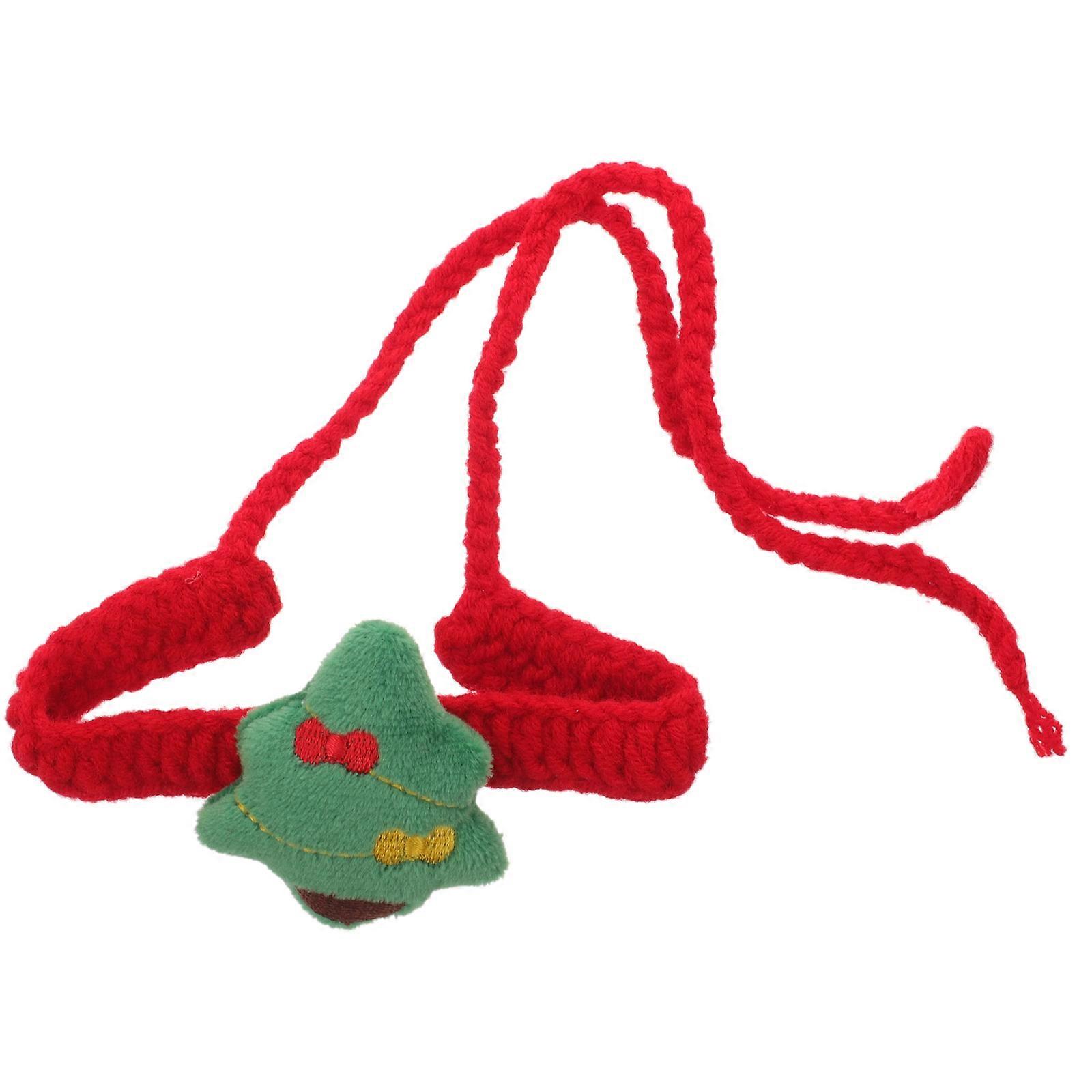 Knitting Wool Pet Collar Adjustable Comfort with Assorted Color for Cat Use