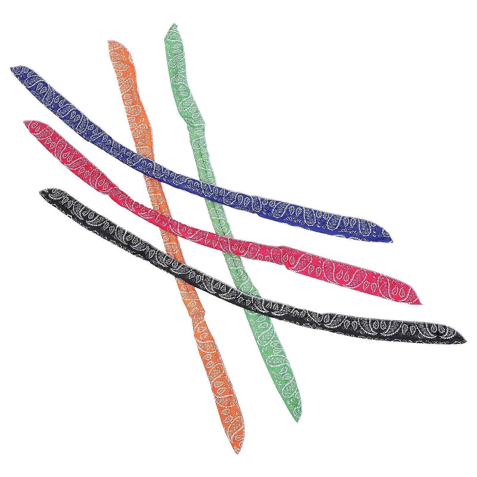 Practical Neck Cooler Wraps 5Pcs Set For Summer Outdoor Activities With Colorful Cooling Features