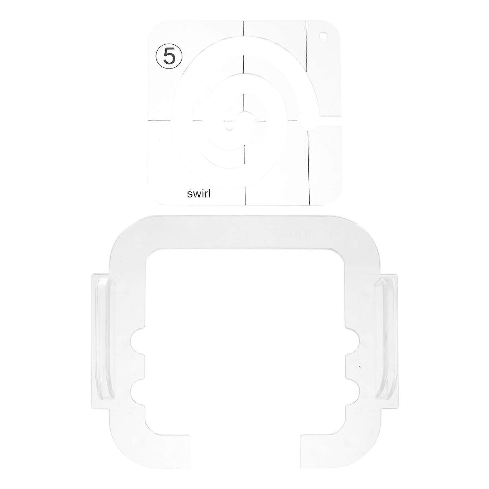 Transparent Acrylic Sewing Ruler for DIY Use Smooth Edging Friendly Hands 1 Set