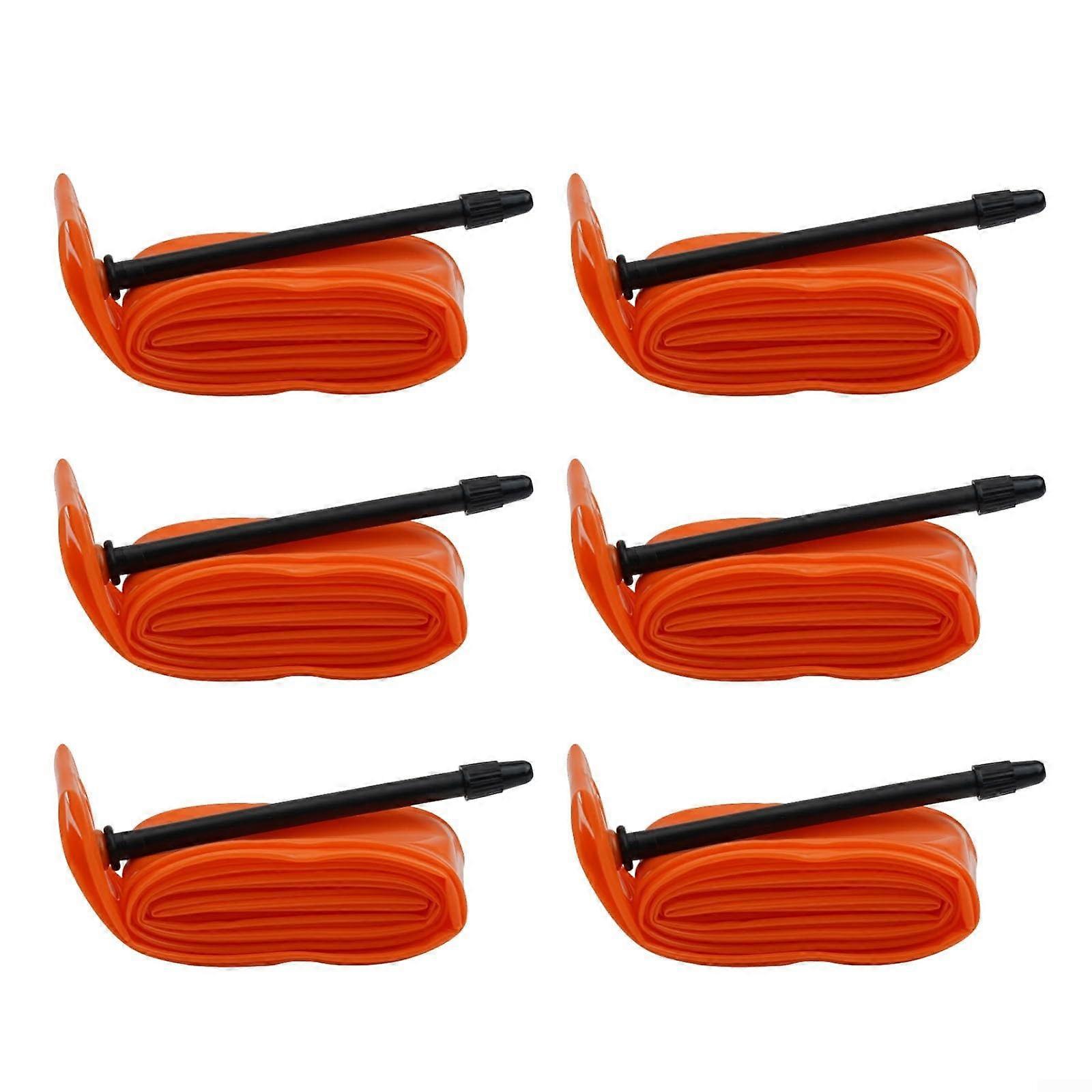 700C Road Bike TPU Inner Tubes, Ultra-Light 35g, Compatible with Various Tire Sizes, 6-Pack FV85 for Enhanced Durability