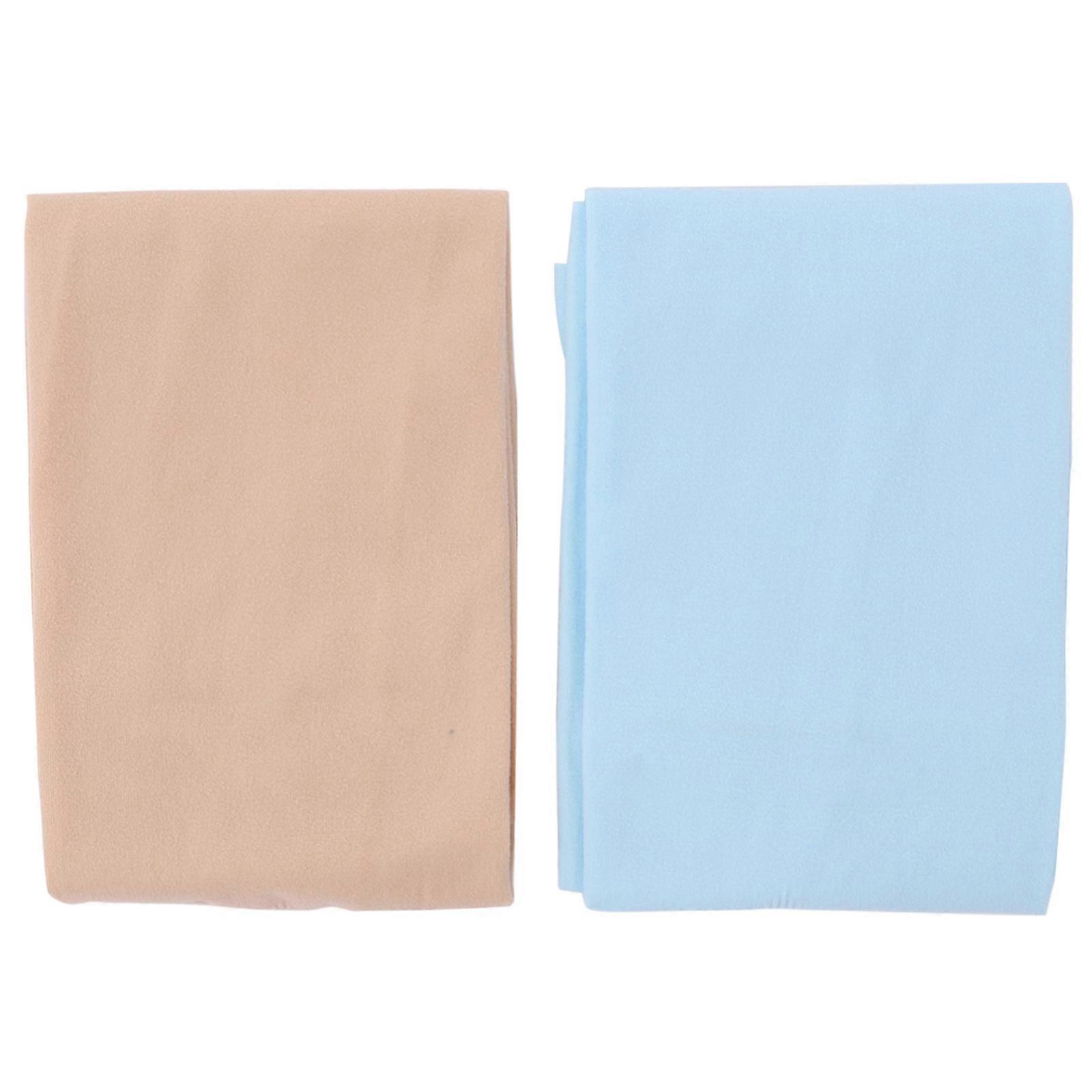 Cylindrical Outdoor Arm Covers For Driving And Climbing In Sky-Blue And Beige 2 Pairs Of Lightweight And Foldable Sunscreen Protectors