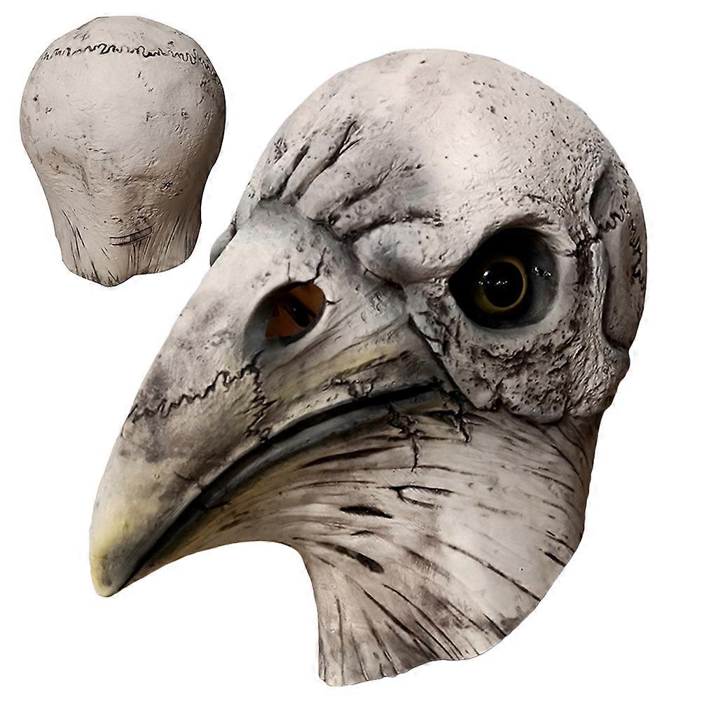 Creepy Halloween Mask Skull Face Mask For Man Woman Multi Color Bird Head Shape Designed For Haunted House 1Pcs