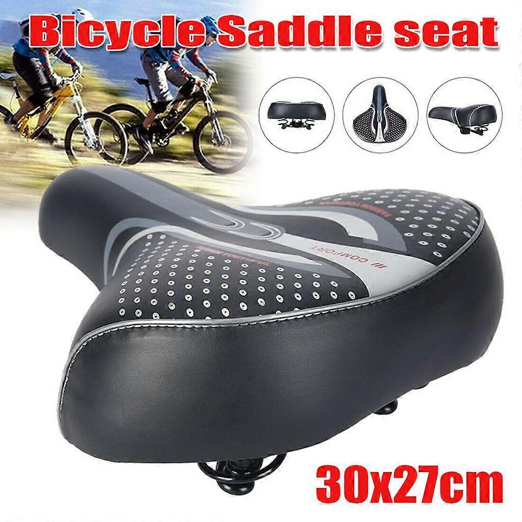 Comfort Extra Wide Large Bike Boom Bike Gel Soft Pad Sports Saddle Black Bicycle Saddle Sillin Bicicleta седо Для Велосипеда