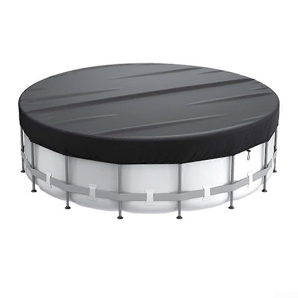210D black solar pool cover, Oxford fabric, heatabsorbing tarp with drawstring (1.8m)