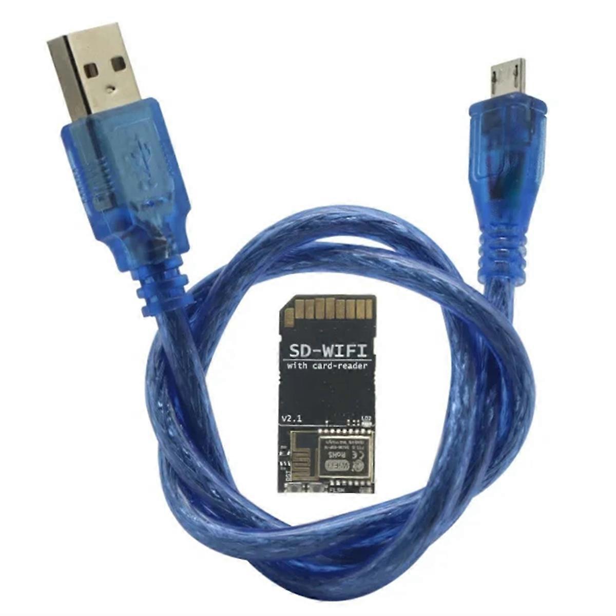 SD-WIFI Pro with Card-Reader Module Run ESP WebDev Onboard USB to Serial Chip Wireless Transmission