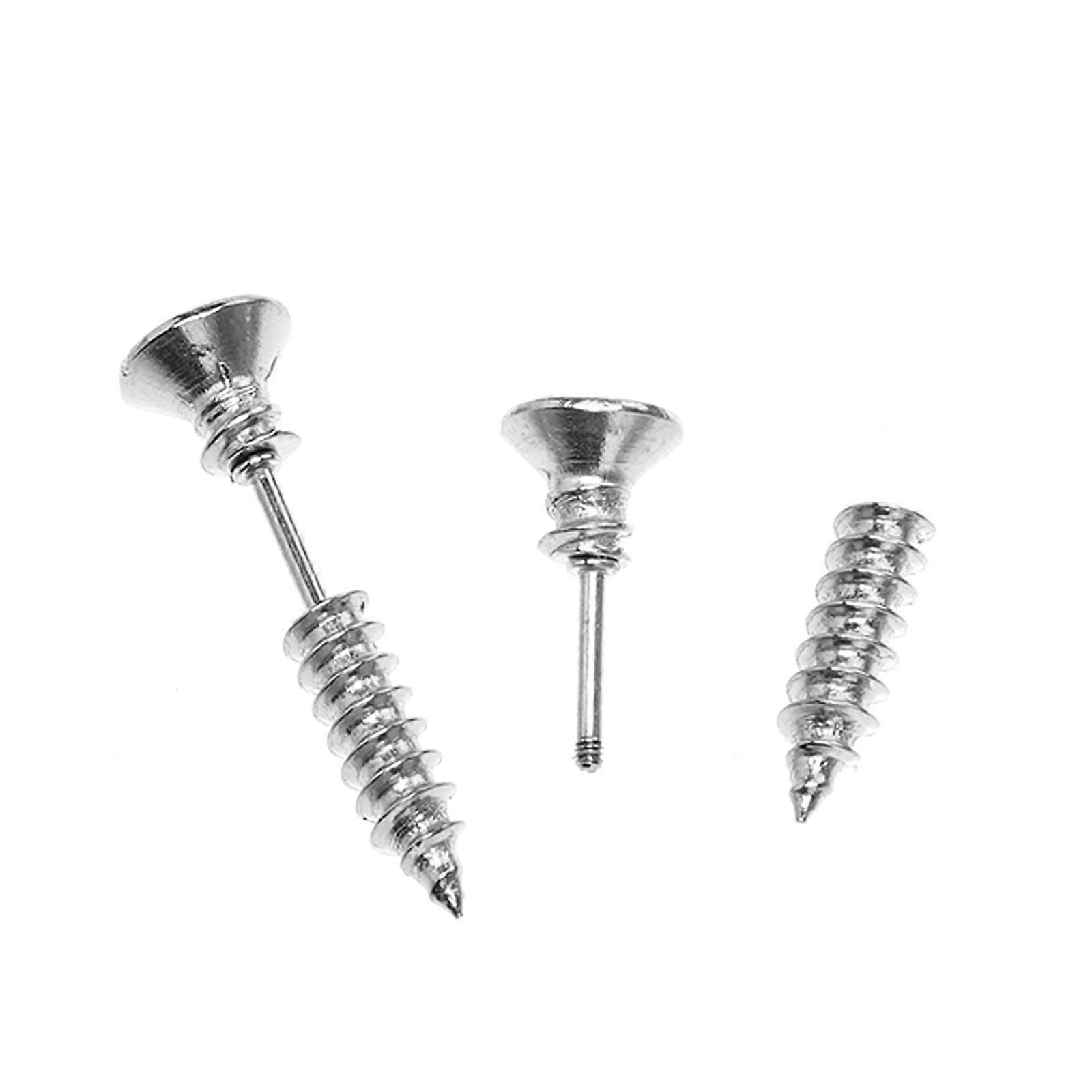 Screw Cartilage Earrings, Trendy and Eye-Catching, Made from Material