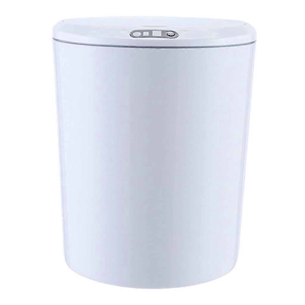 Automatic Touchless Infrared Motion Sensor Trash Can 5L Small White Compact Design for Home Kitchen Use