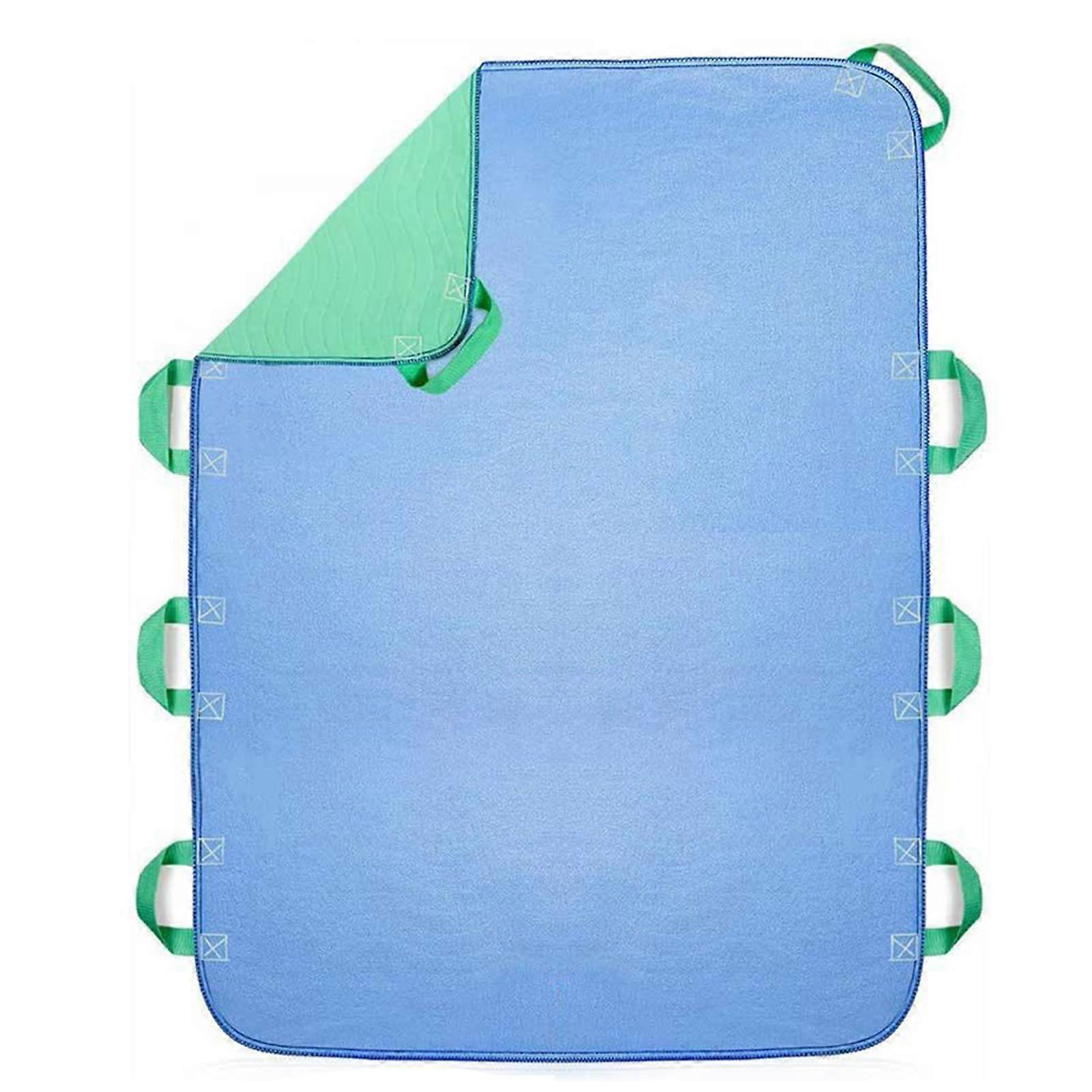 Positioning Bed Pad with Handles, Reusable and Washable, Transfer Film, Incontinent Bed Pads for Turning, Repositioning 86 X 132 Cm